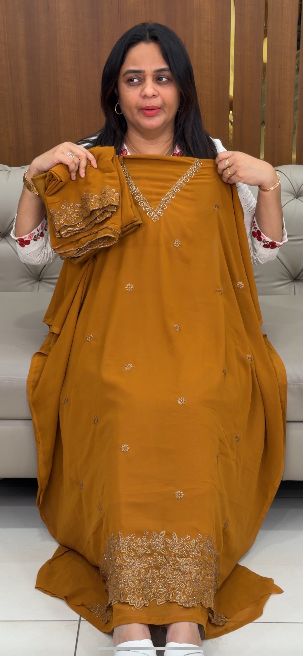 FORWARD GEORGETTE UNSTITCHED SALWAR SUITS - IHA 29364