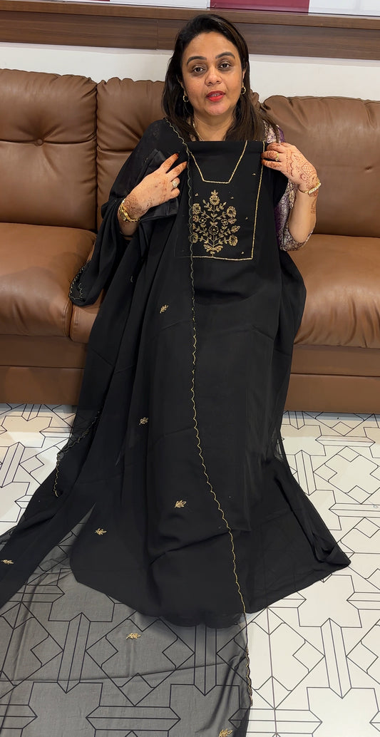FAUX GEORGETTE UNSTITCHED SALWAR SUITS - IHA 23789