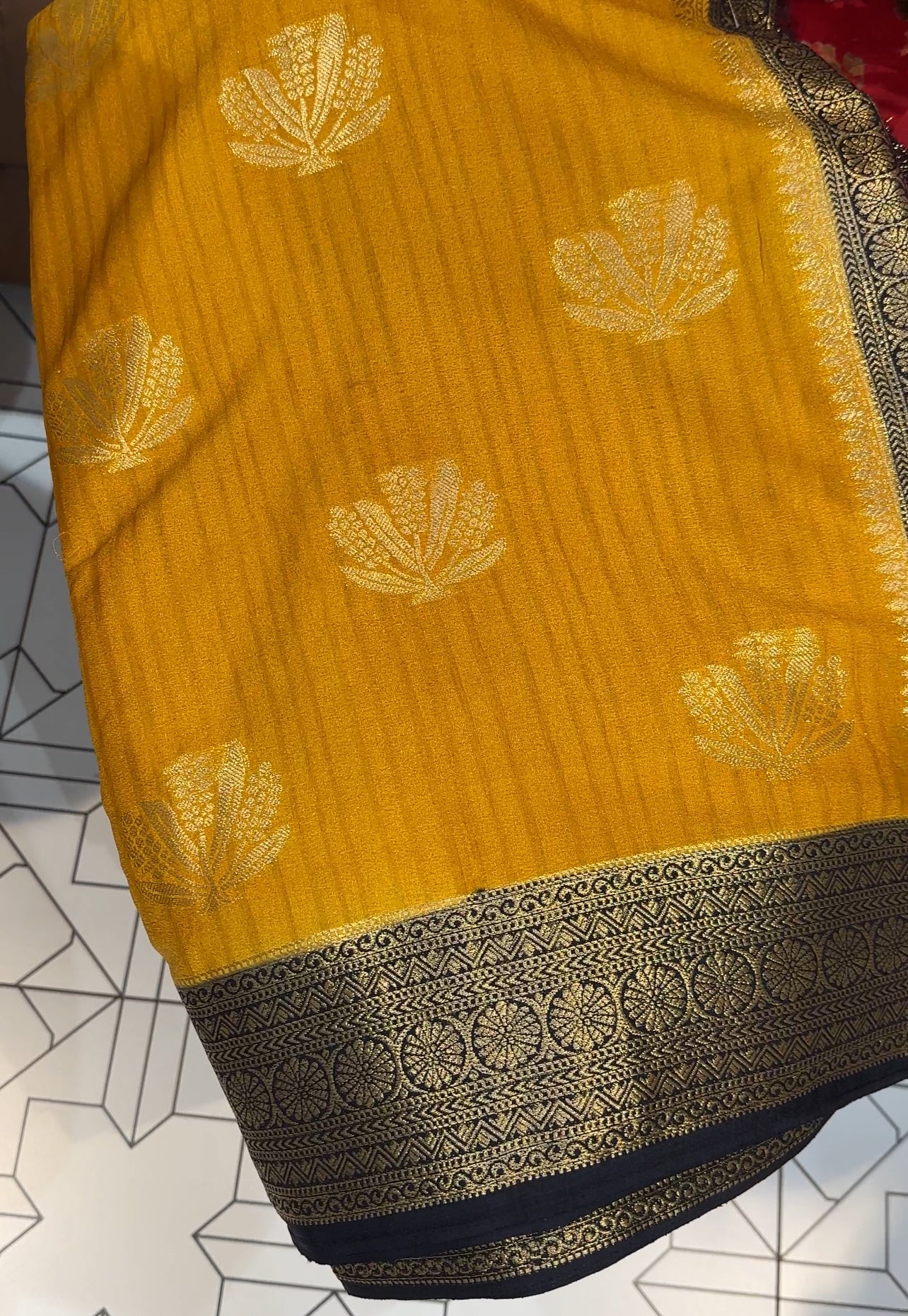 SEMI BANARASI SAREES - IHA 19682