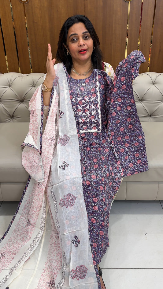 READY TO WEAR TOP BOTTON AND DUPATTA - IHA 26131