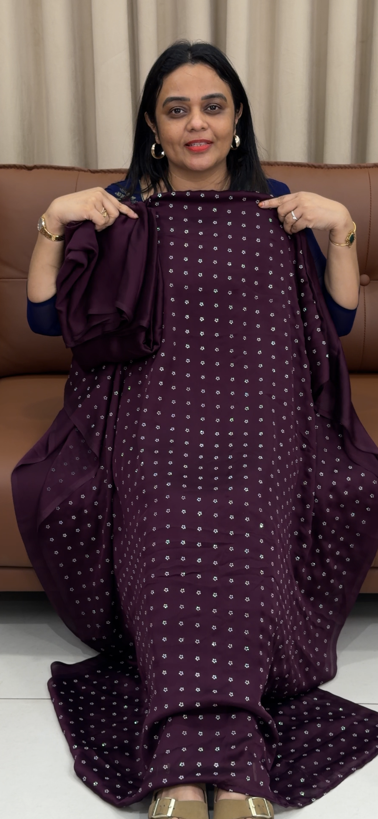 SILKY GEORGETTE UNSTITCHED SALWAR SUITS - IHA 33480