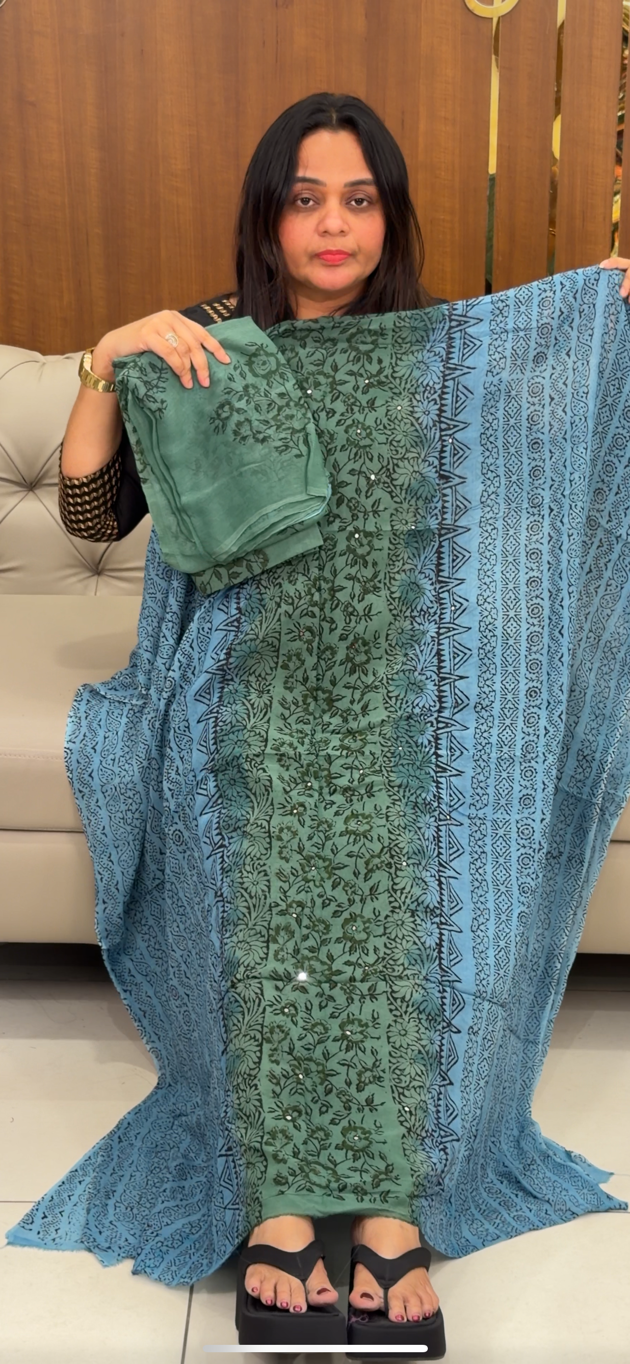 VISCOSE GEORGETTE UNSTITCHED SALWAR SUITS - IHA 29264