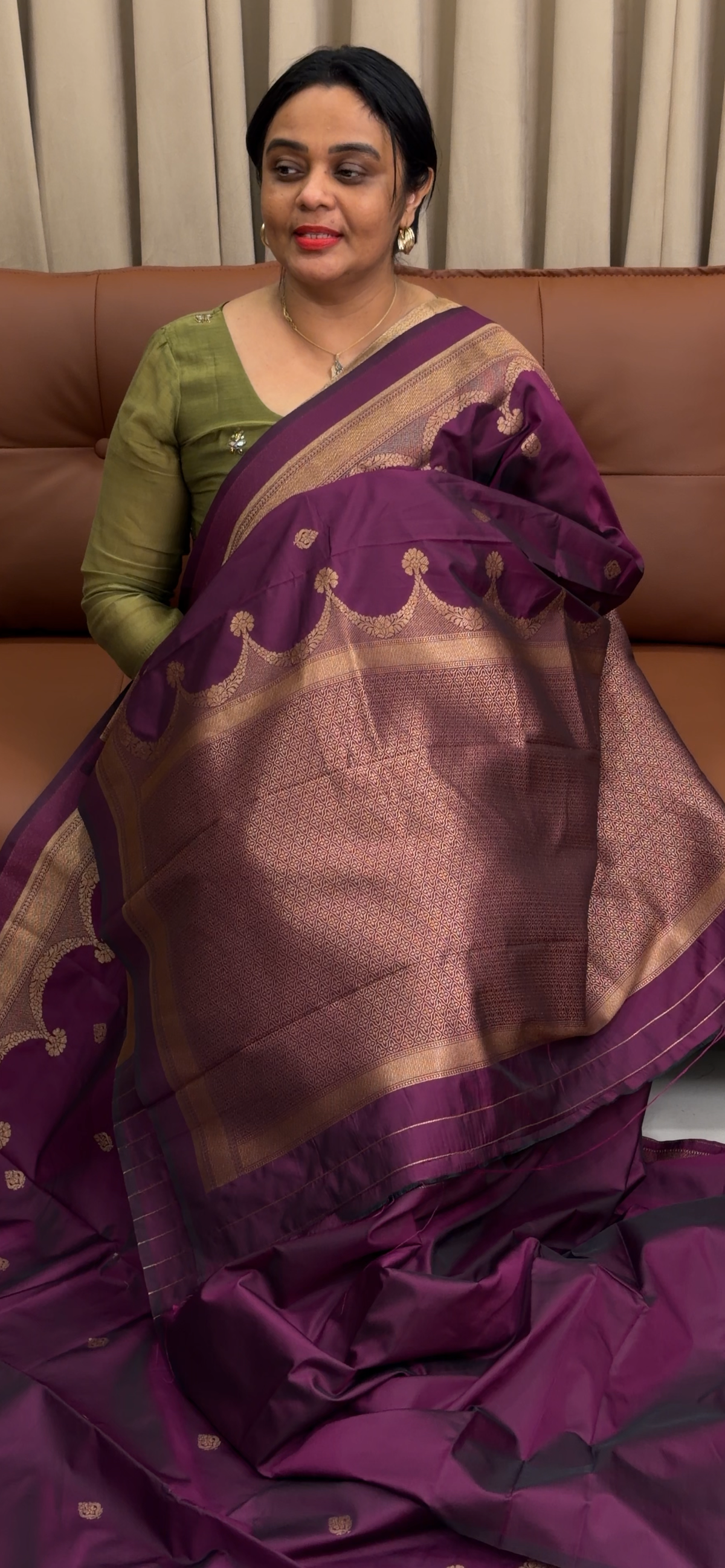 SEMI BANARASI SAREES - IHA 35378