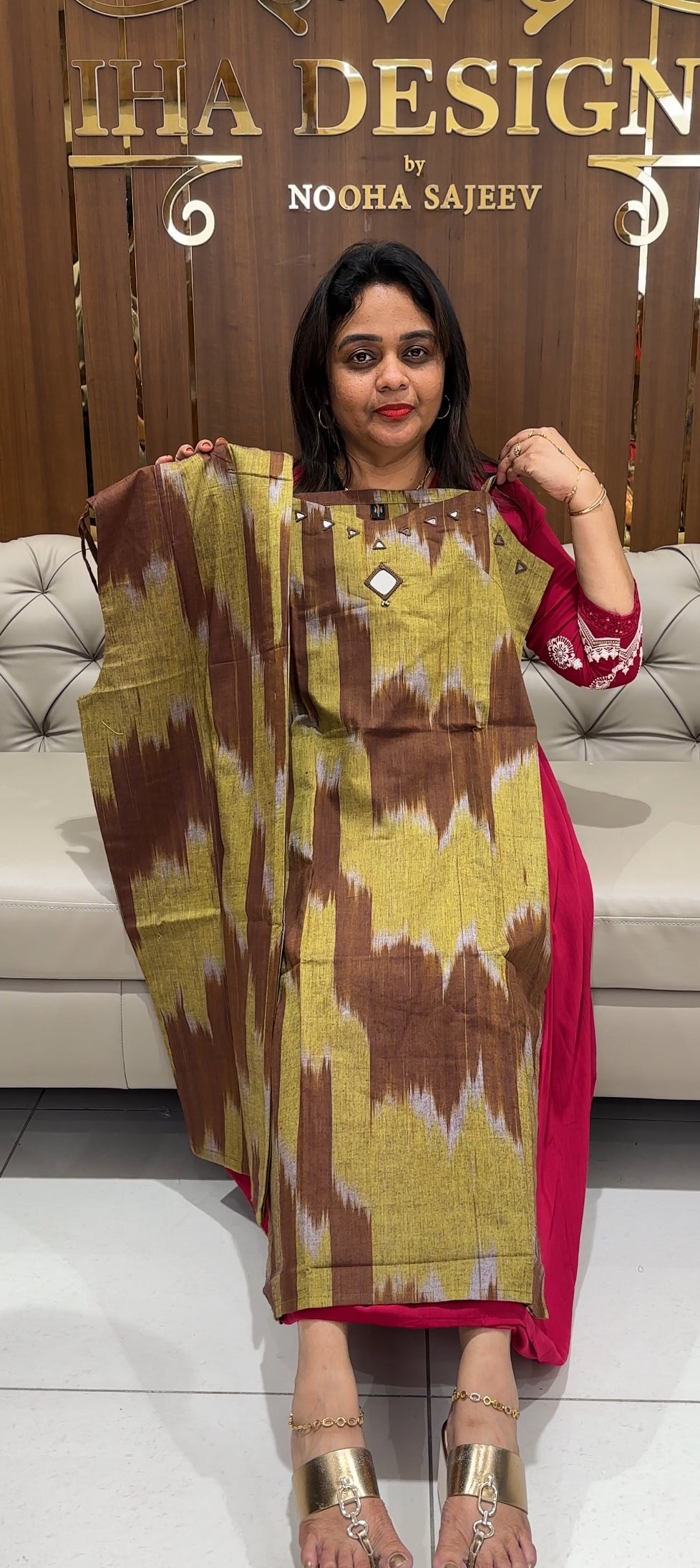 IKAT PRINTED CO-ORDS SETS - IHA 24135