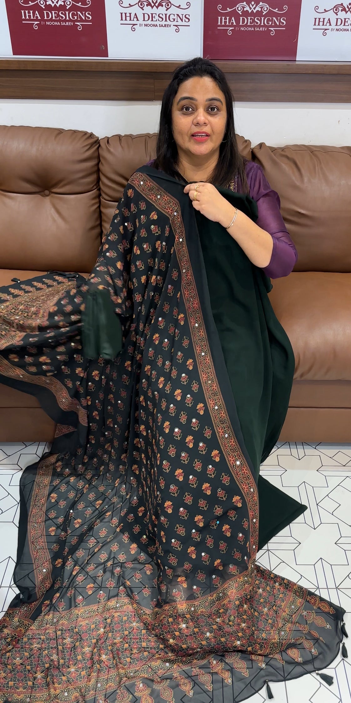 FAUX GEORGETTE UNSTITCHED SALWAR SUITS - IHA 27994