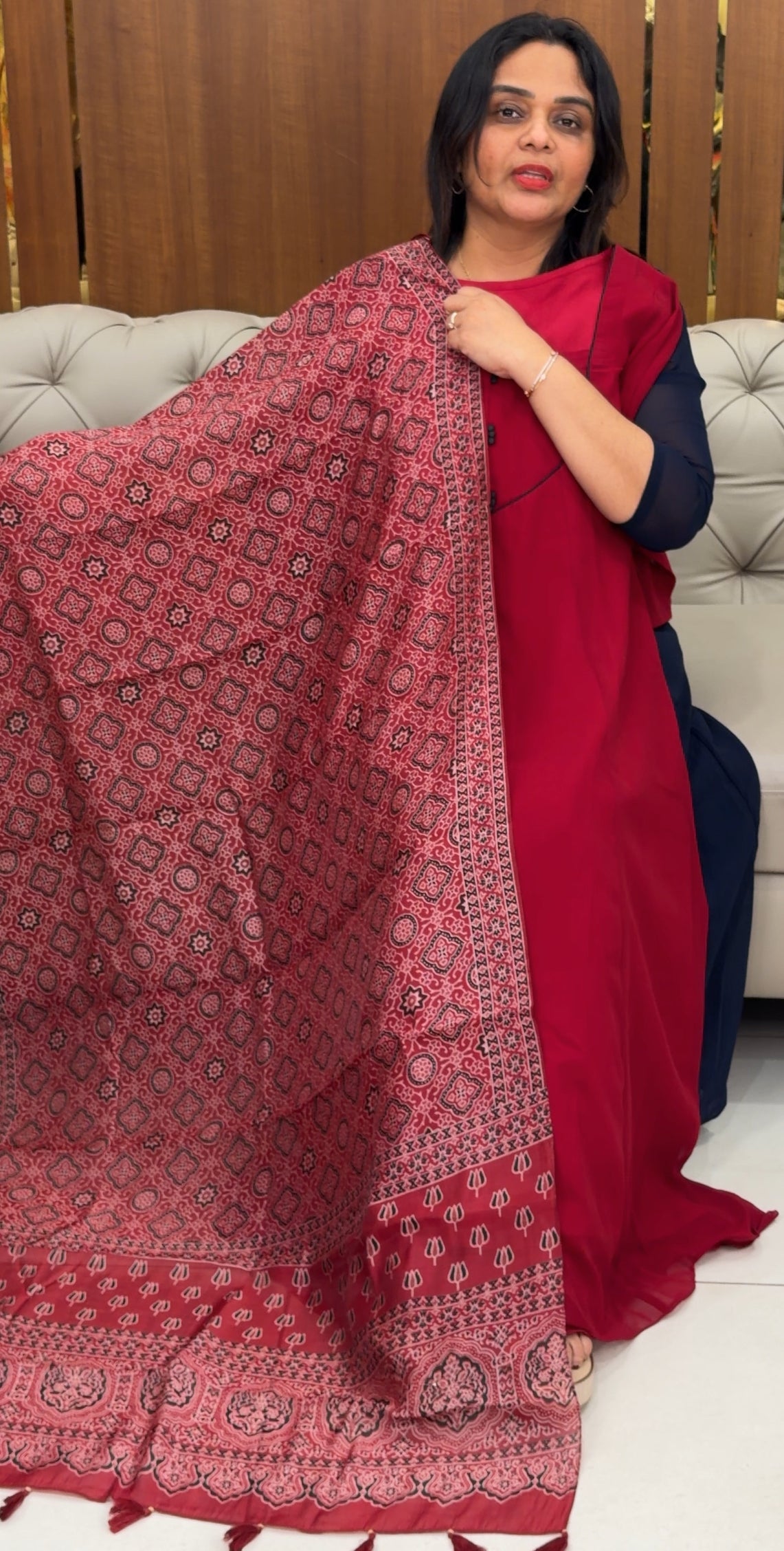 IHA'S IN-HOUSE GEORGETTE ALINE TOPS - IHA 30586