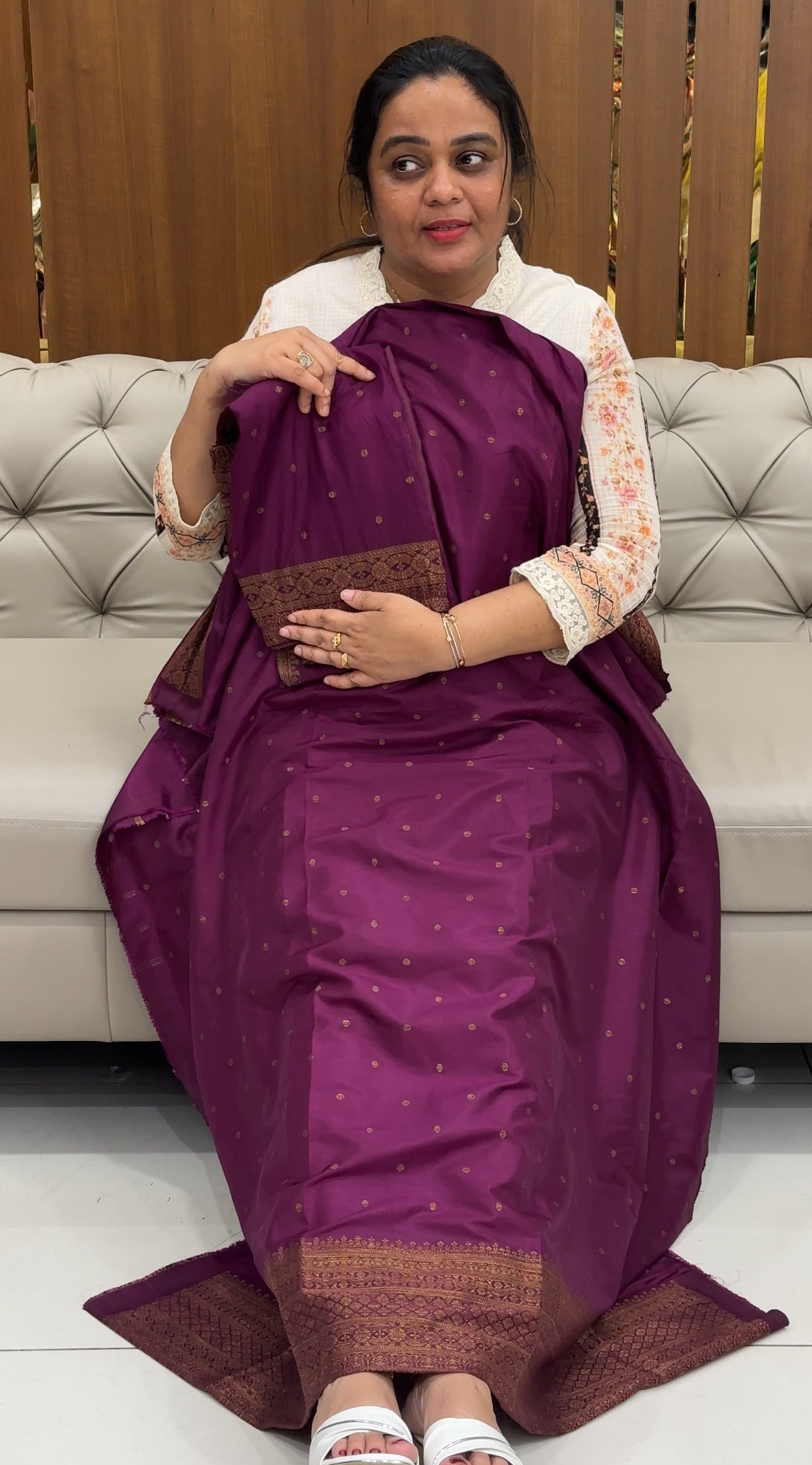 SEMI BANARASI UNSTITCHED SALWAR SUITS - IHA 29321