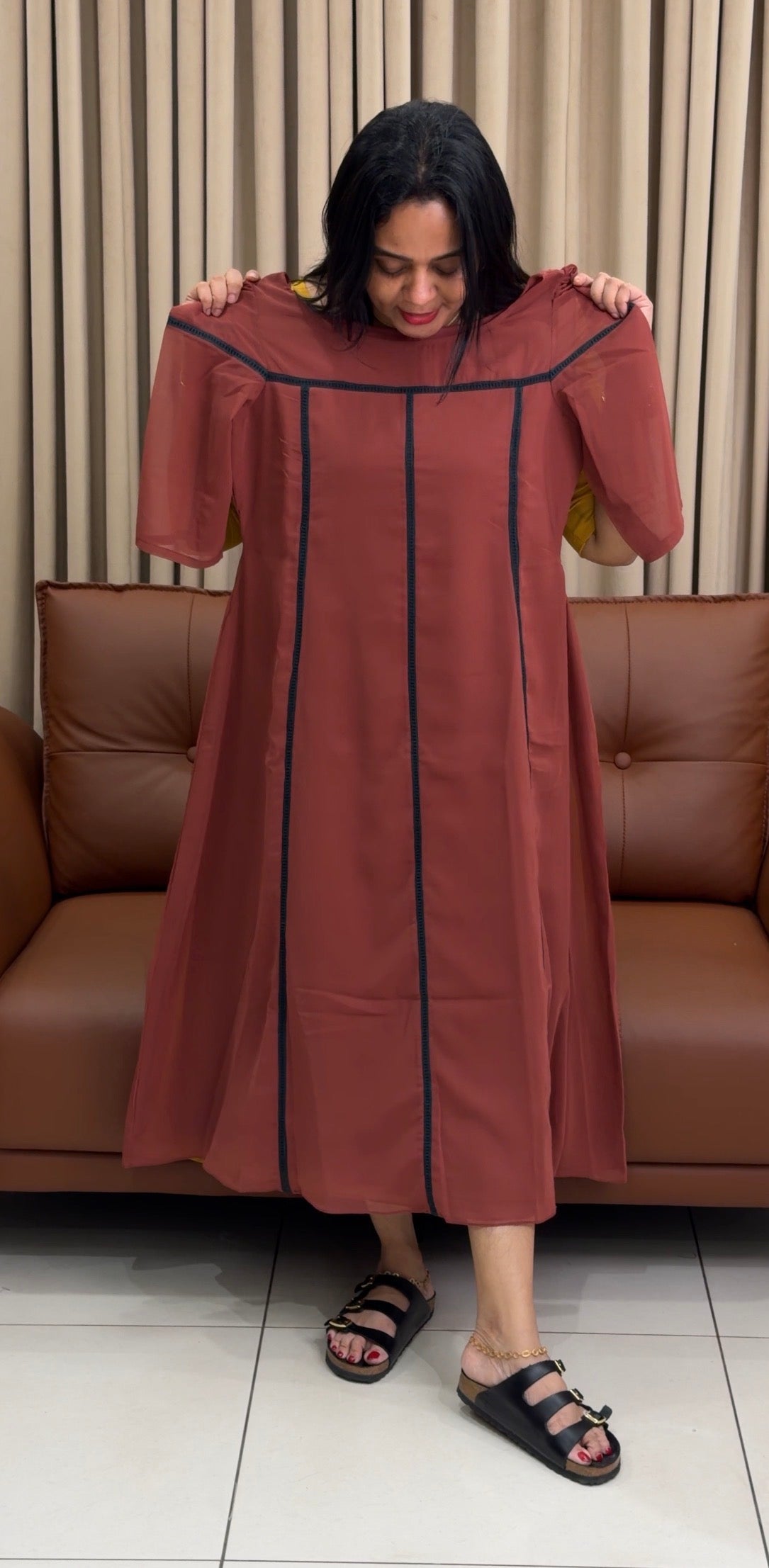 IHA'S IN-HOUSE DESIGNER FROCKS - IHA 34343