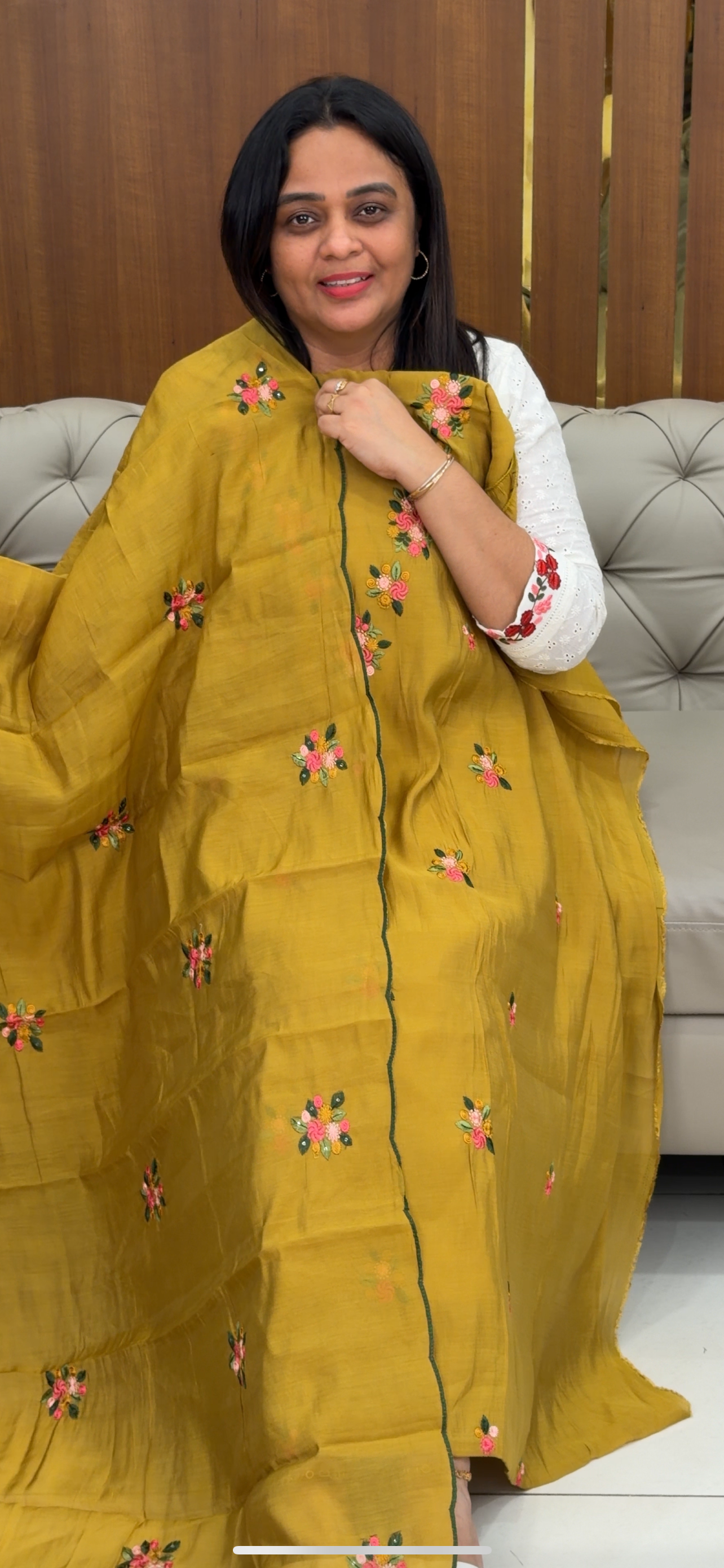 MUL CHANDERI UNSTITCHED SALWAR SUITS - IHA 29360