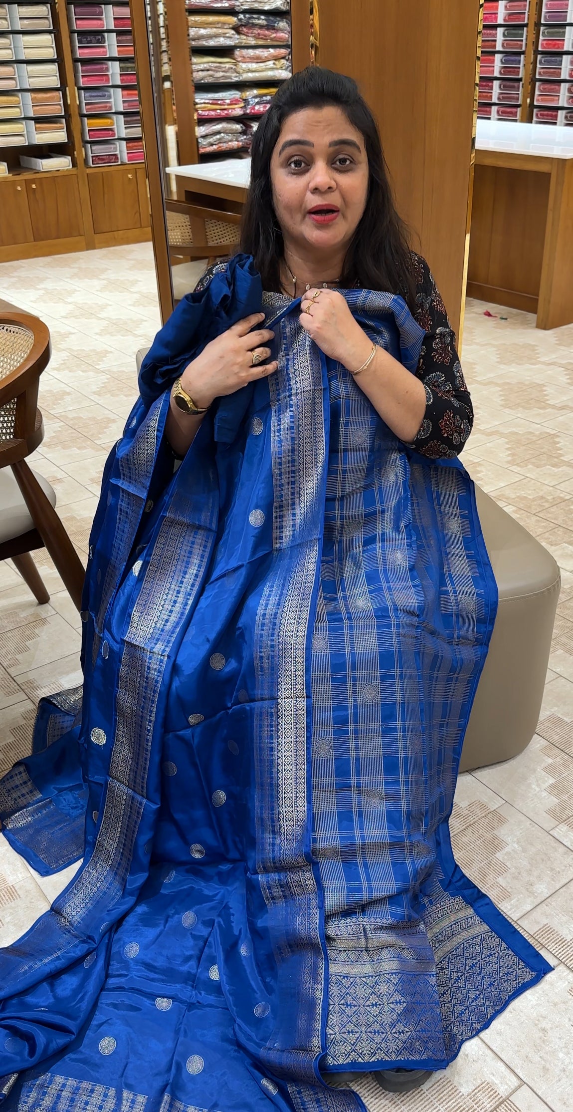 CRAPE UNSTITCHED SALWAR SUITS - IHA 29412