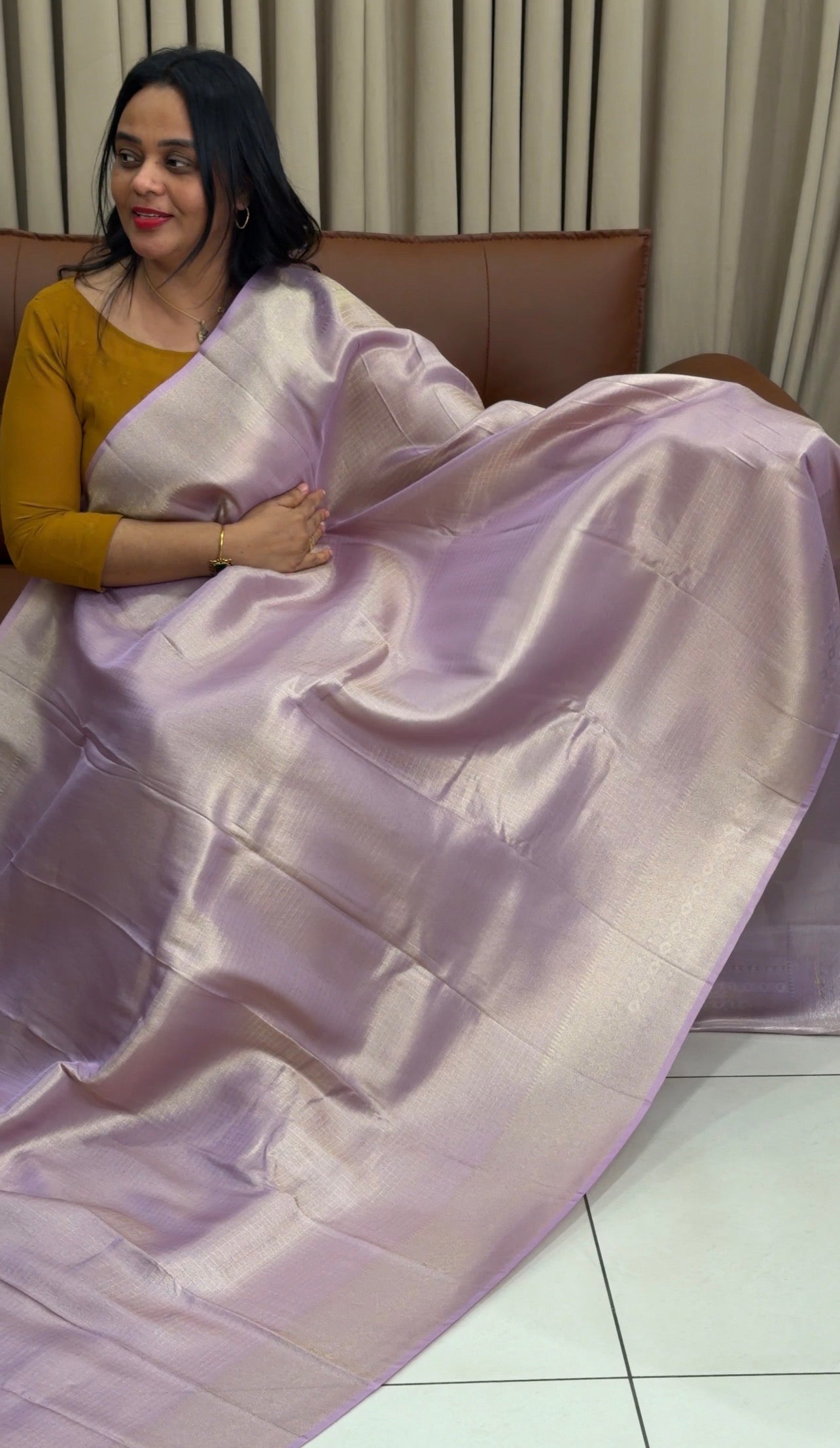 SEMI TISSUE SAREES - IHA 34413