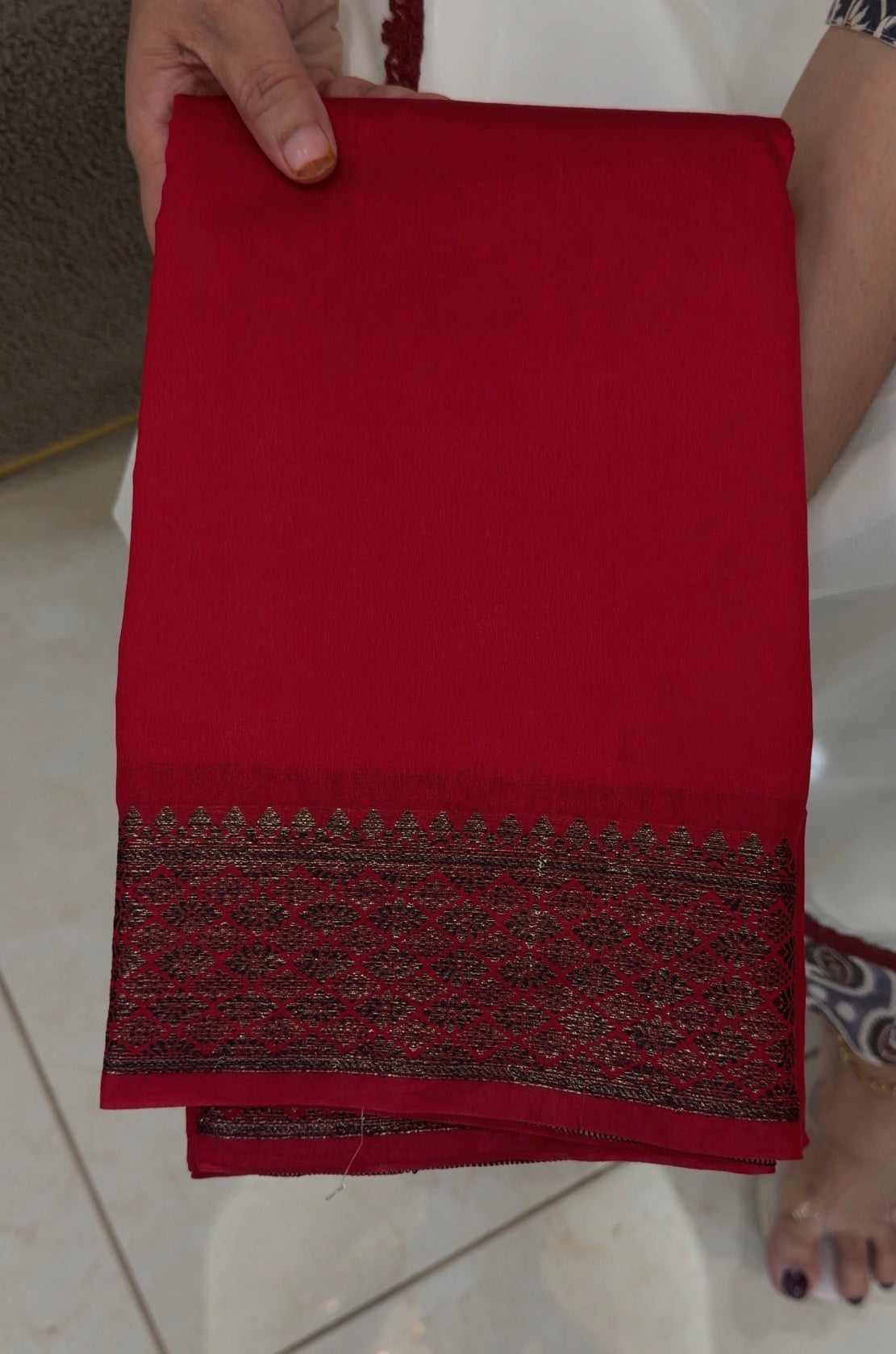 SEMI BANARASI SAREES - IHA 32900