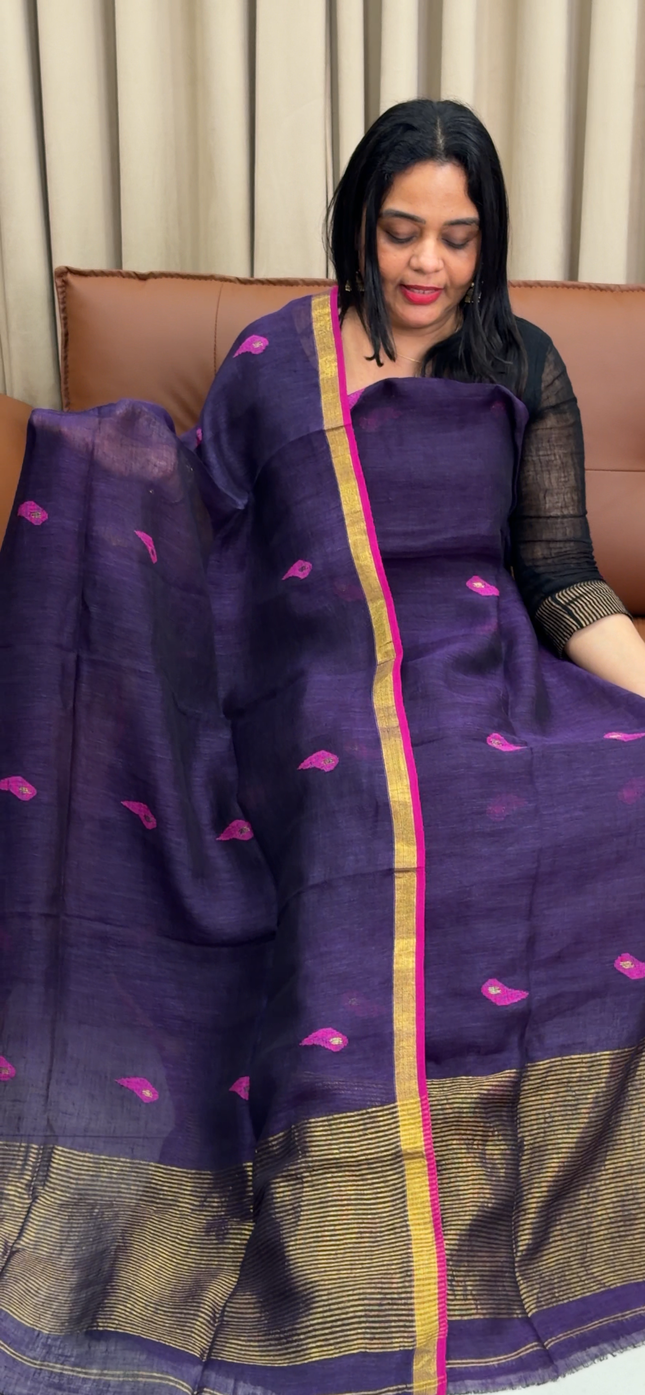 JAMDANI UNSTITCHED SALWAR SUITS  - IHA 34000