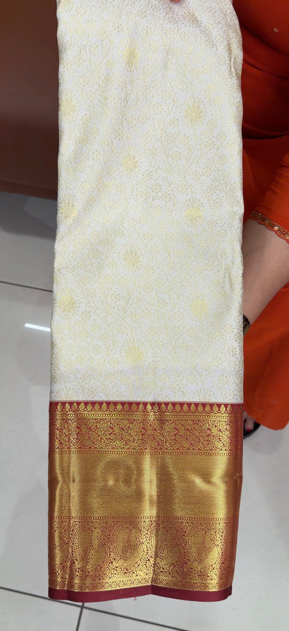 SEMI KANCHIPURAM SAREES - IHA 34254