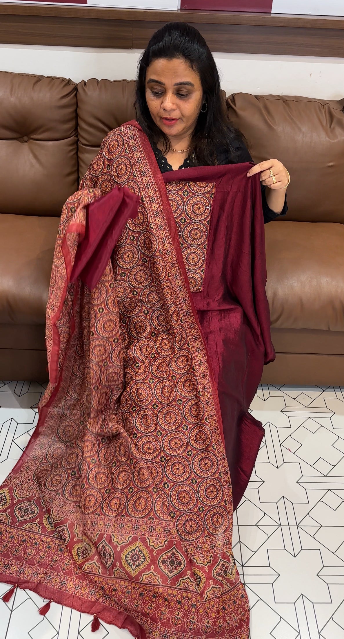 SEMI RAW SILK UNSTITCHED SALWAR SUITS - IHA 27945