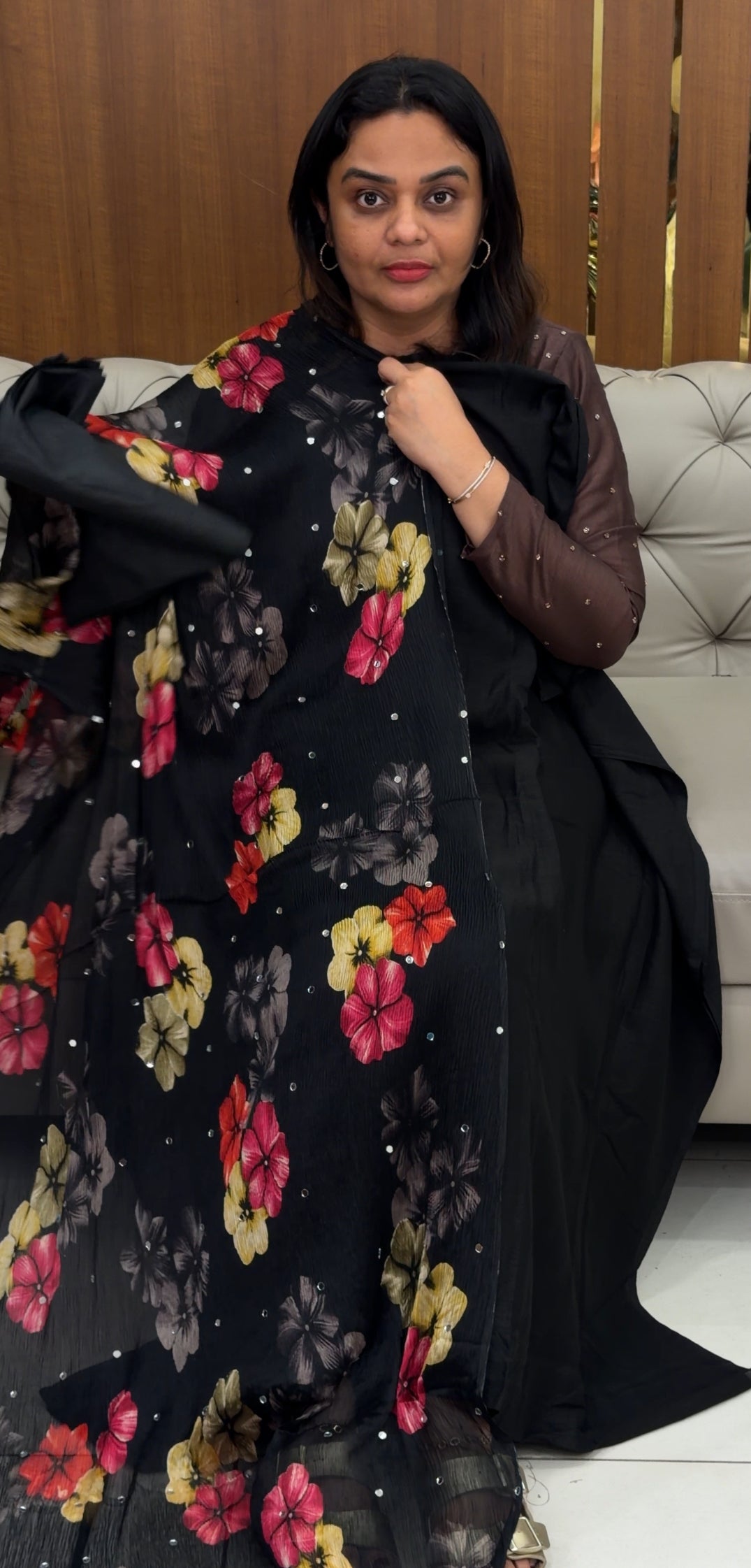 SEMI RAW SILK UNSTITCHED SALWAR SUITS - IHA 30683