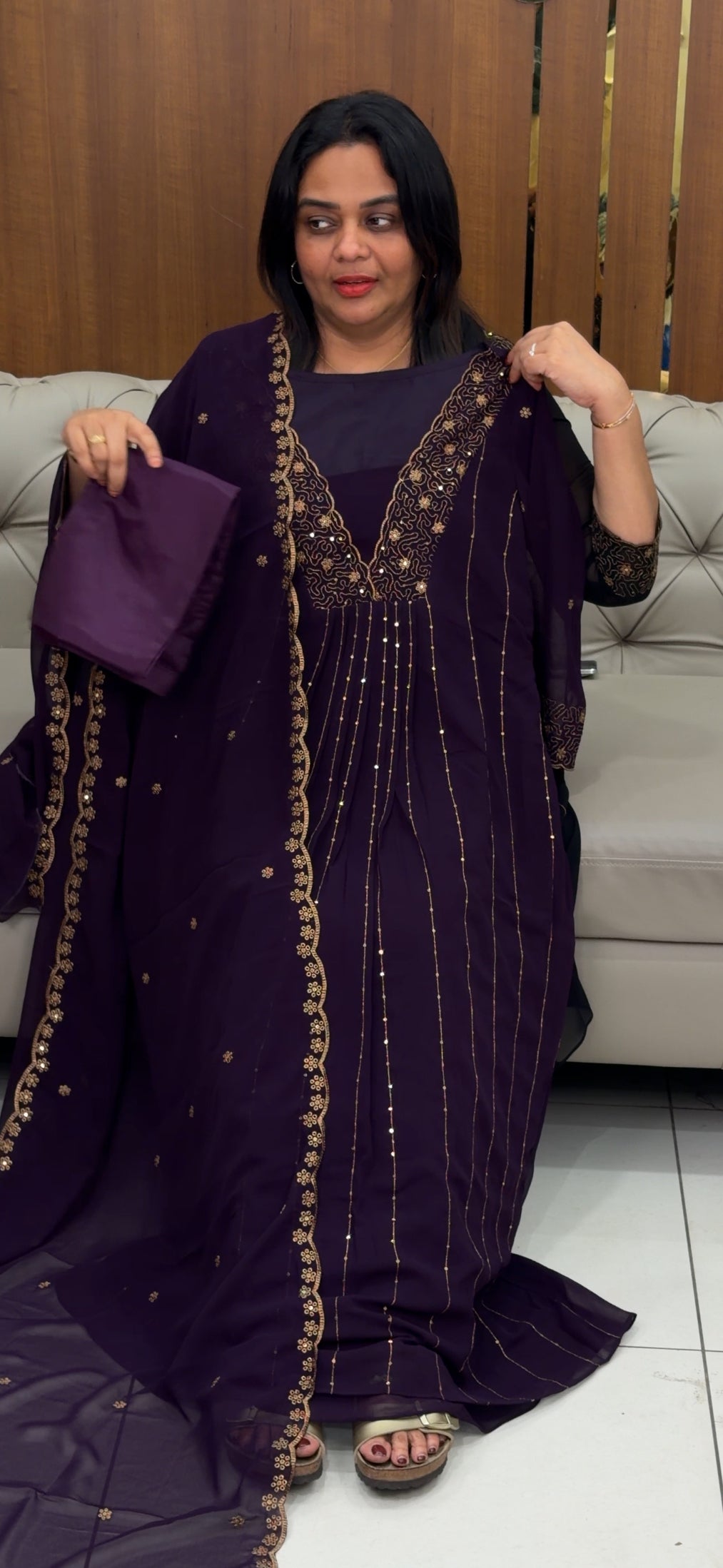 FORWARD PARTY WEAR TOP,BOTTOM AND DUPATTA - IHA 35122