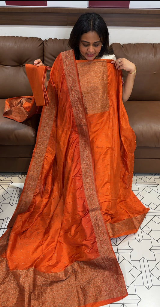 FORWARD SEMI BANARASI UNSTITCHED SALWAR SUITS - IHA 26168