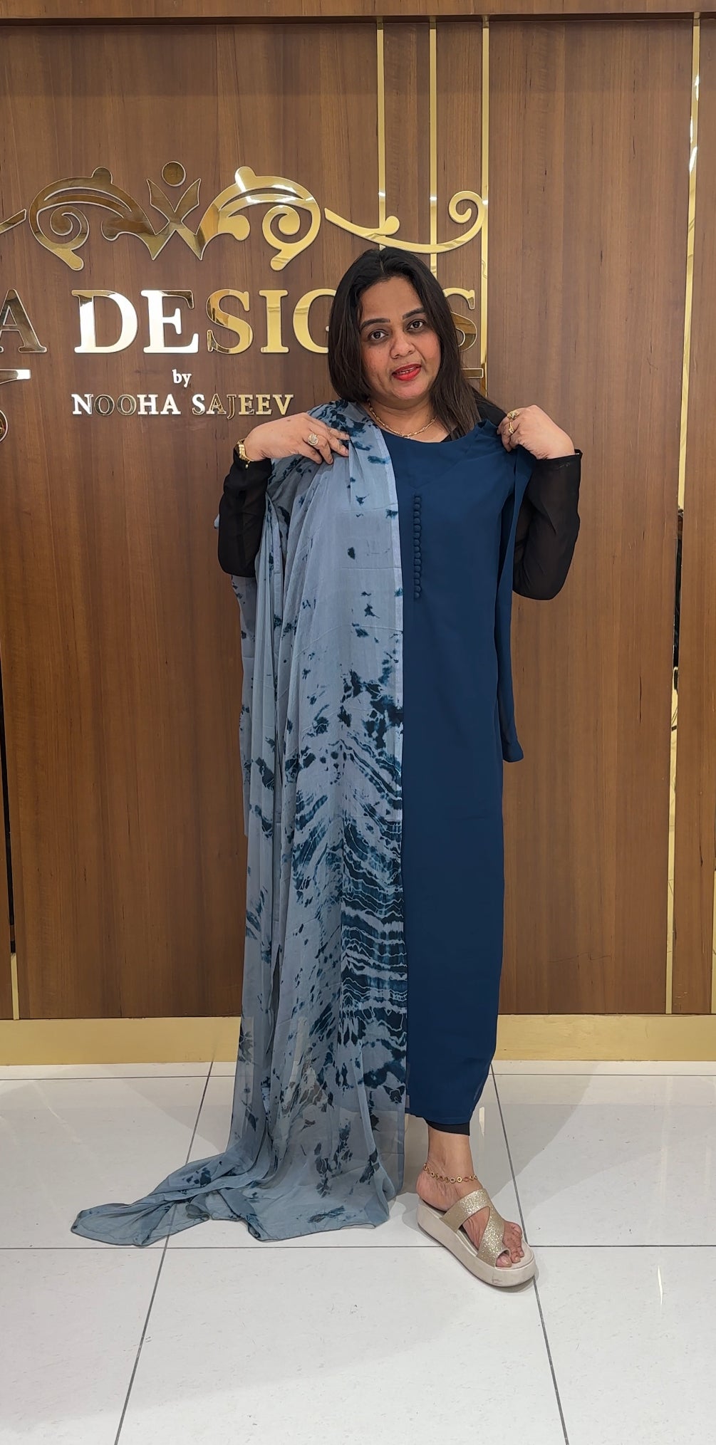 READY TO WEAR ALINE TOP AND DUPPATTA - IHA 24984