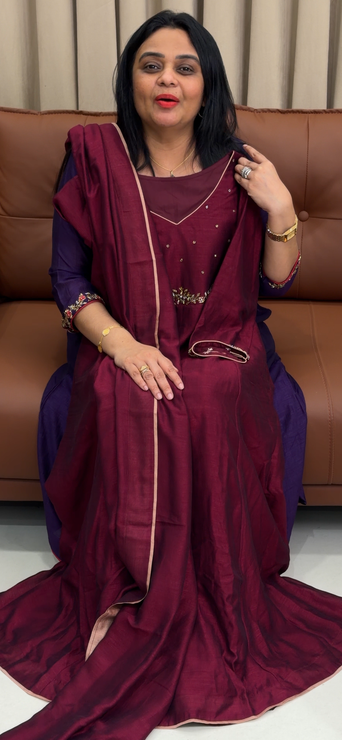 IHA'S IN-HOUSE SEMI RAW SILK TOP AND DUPATTA - IHA 35792