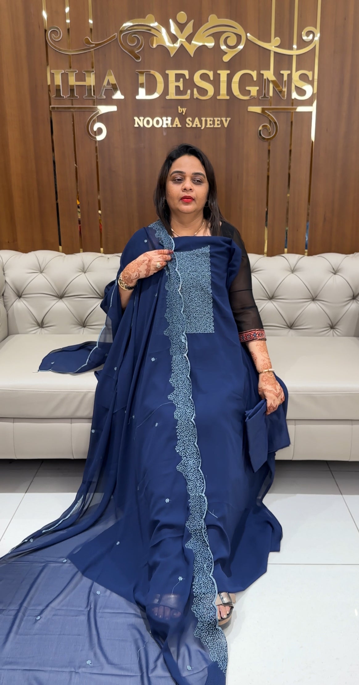 FAUX GEORGETTE UNSTITCHED SALWAR SUITS - IHA 24154