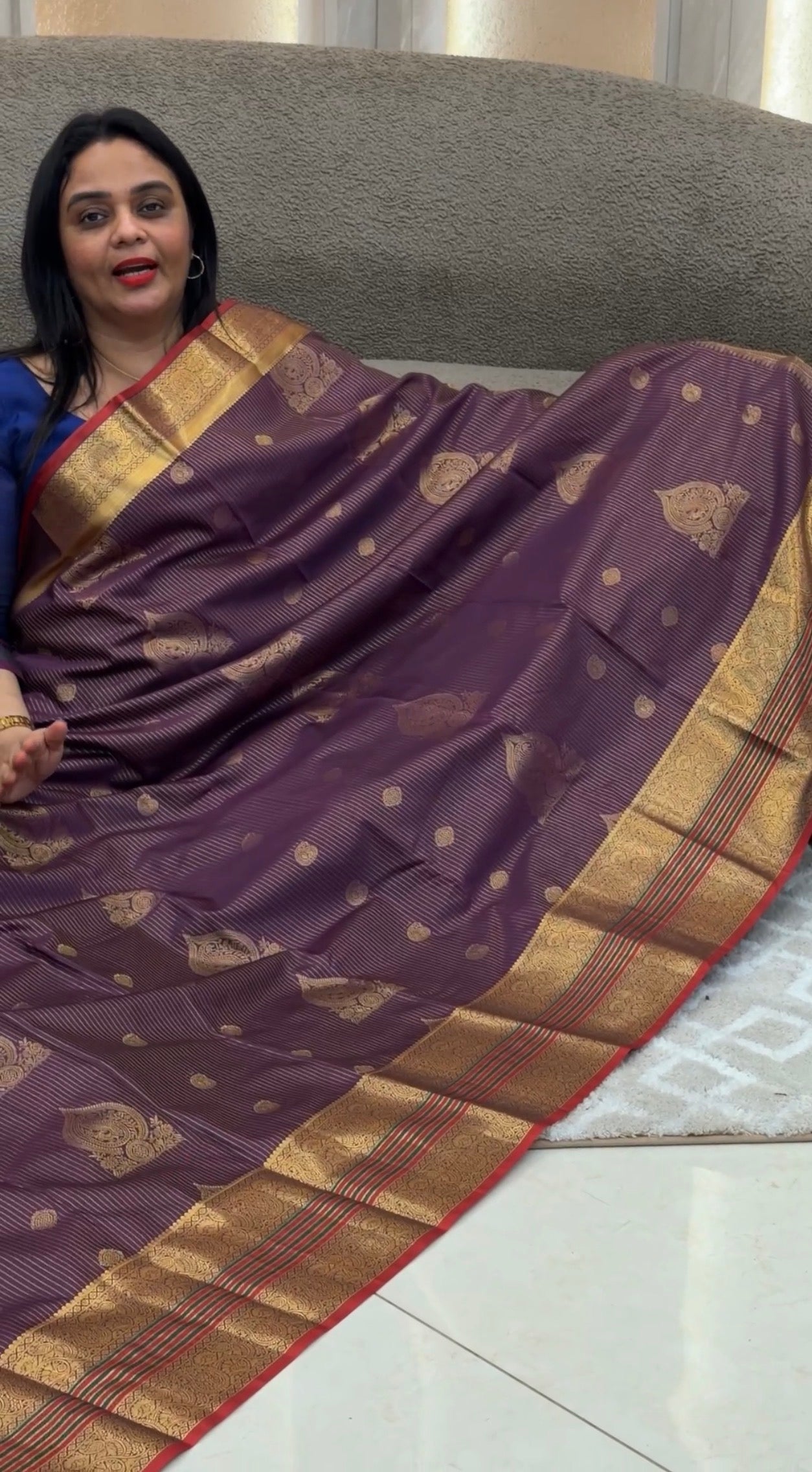 SEMI KANCHIPURAM SILK SAREES - IHA 33143
