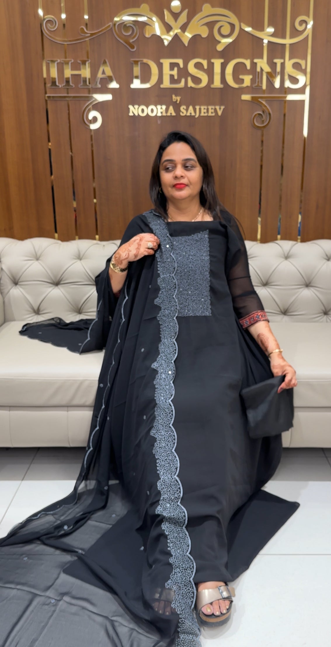 FAUX GEORGETTE UNSTITCHED SALWAR SUITS - IHA 24154