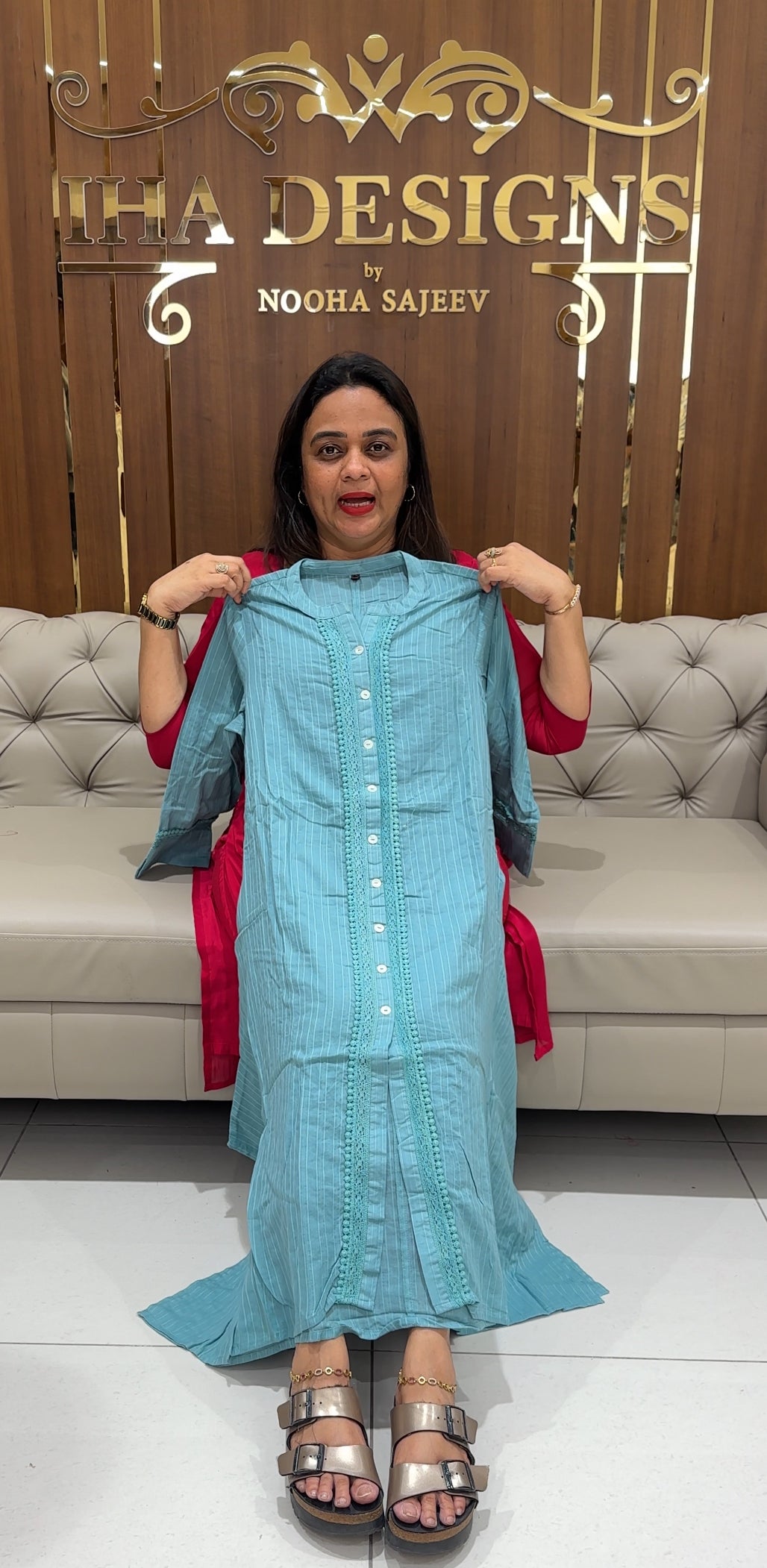 COTTON LONG TOPS - IHA 23252