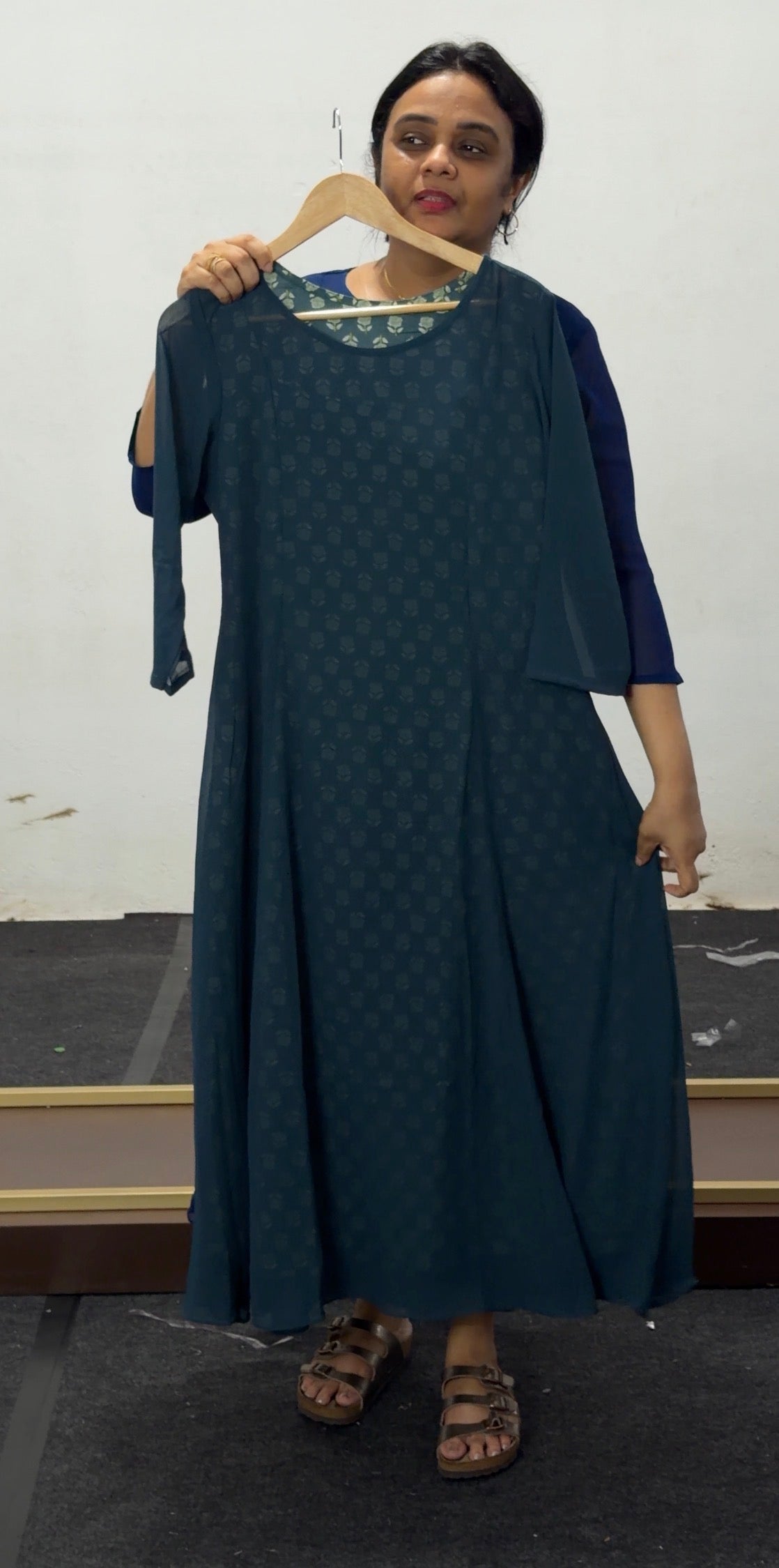 IHA'S IN-HOUSE COTTON PRINTED TOP AND INNER - IHA 36056