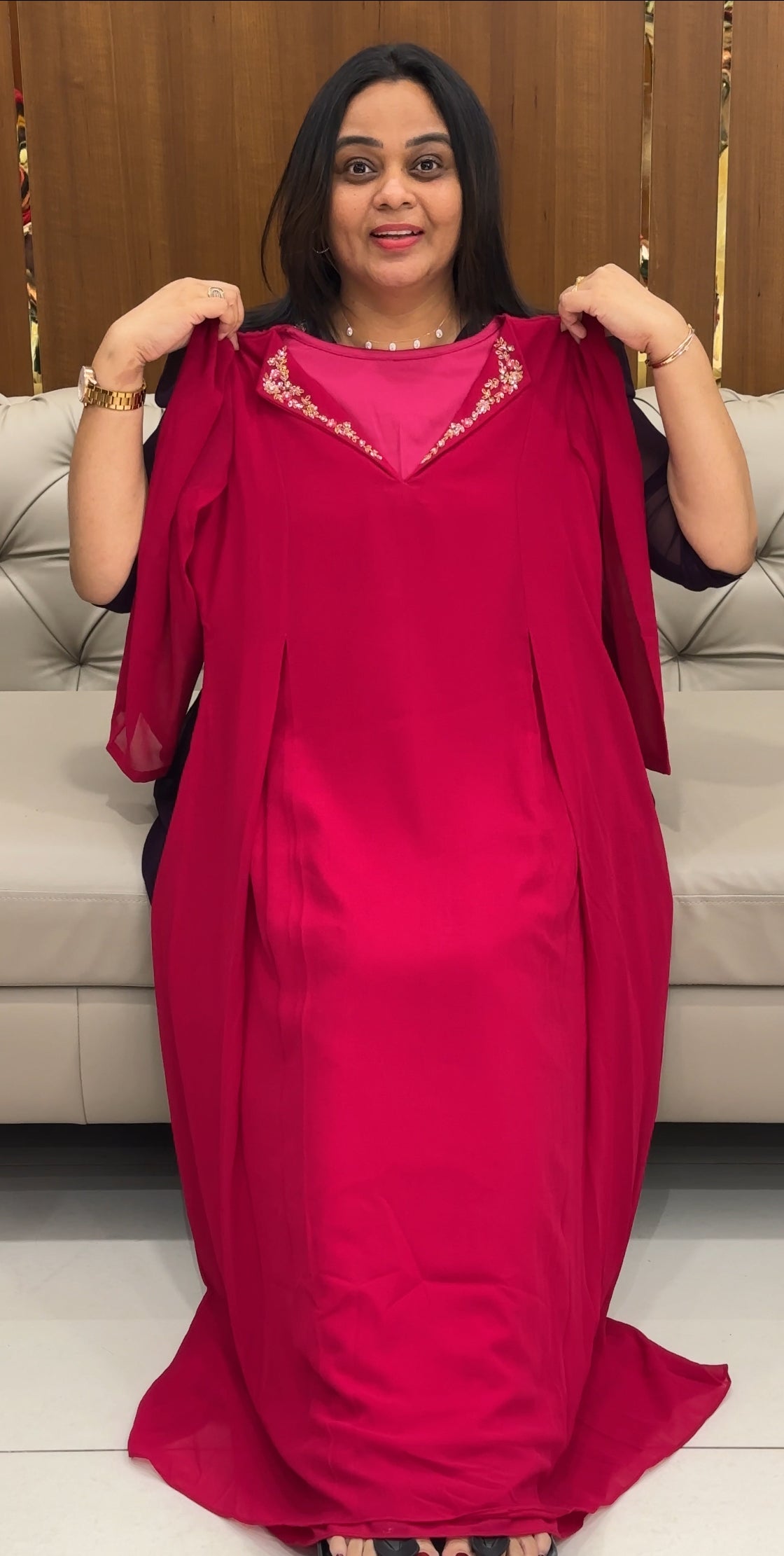 IHA'S IN-HOUSE HAND WORKED ALINE TOPS - IHA 33306