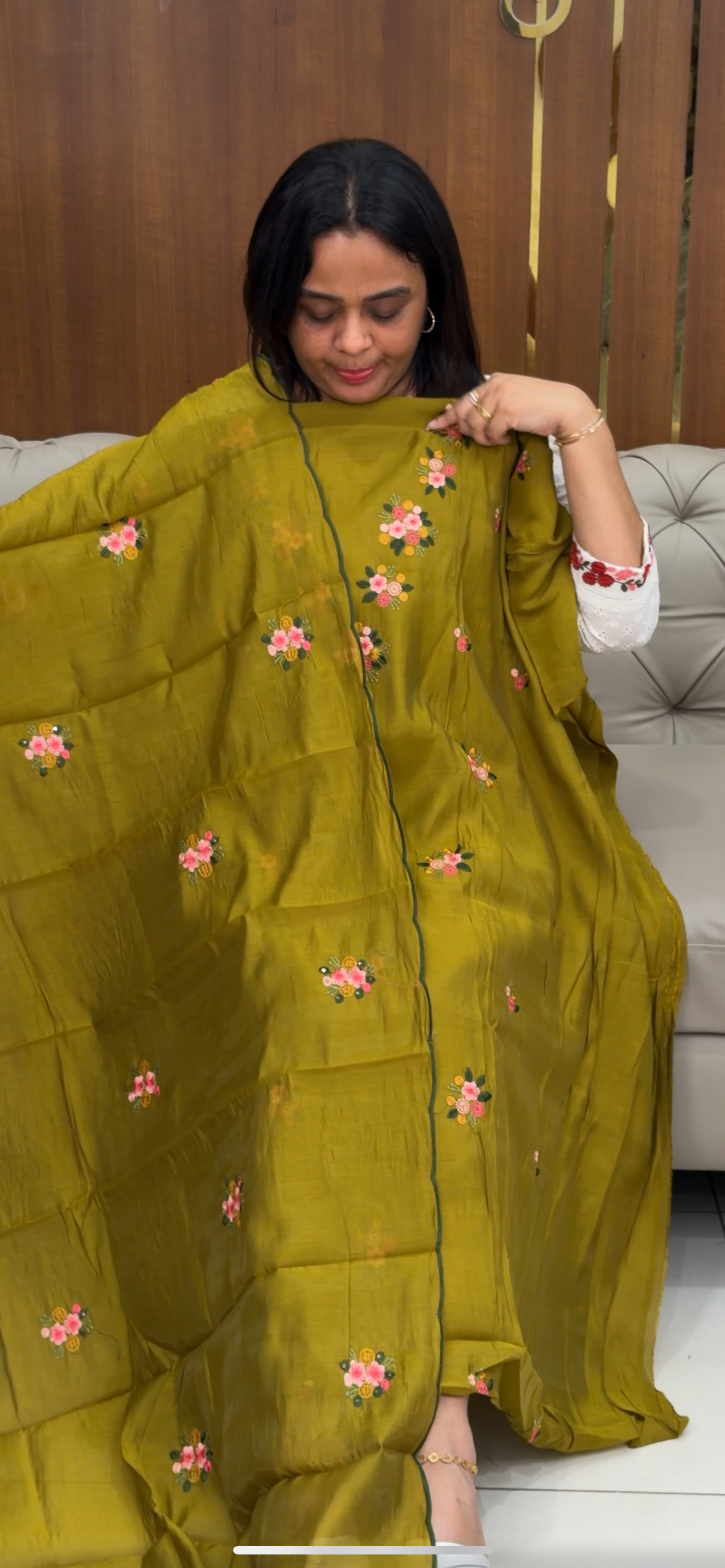 MUL CHANDERI UNSTITCHED SALWAR SUITS - IHA 29360