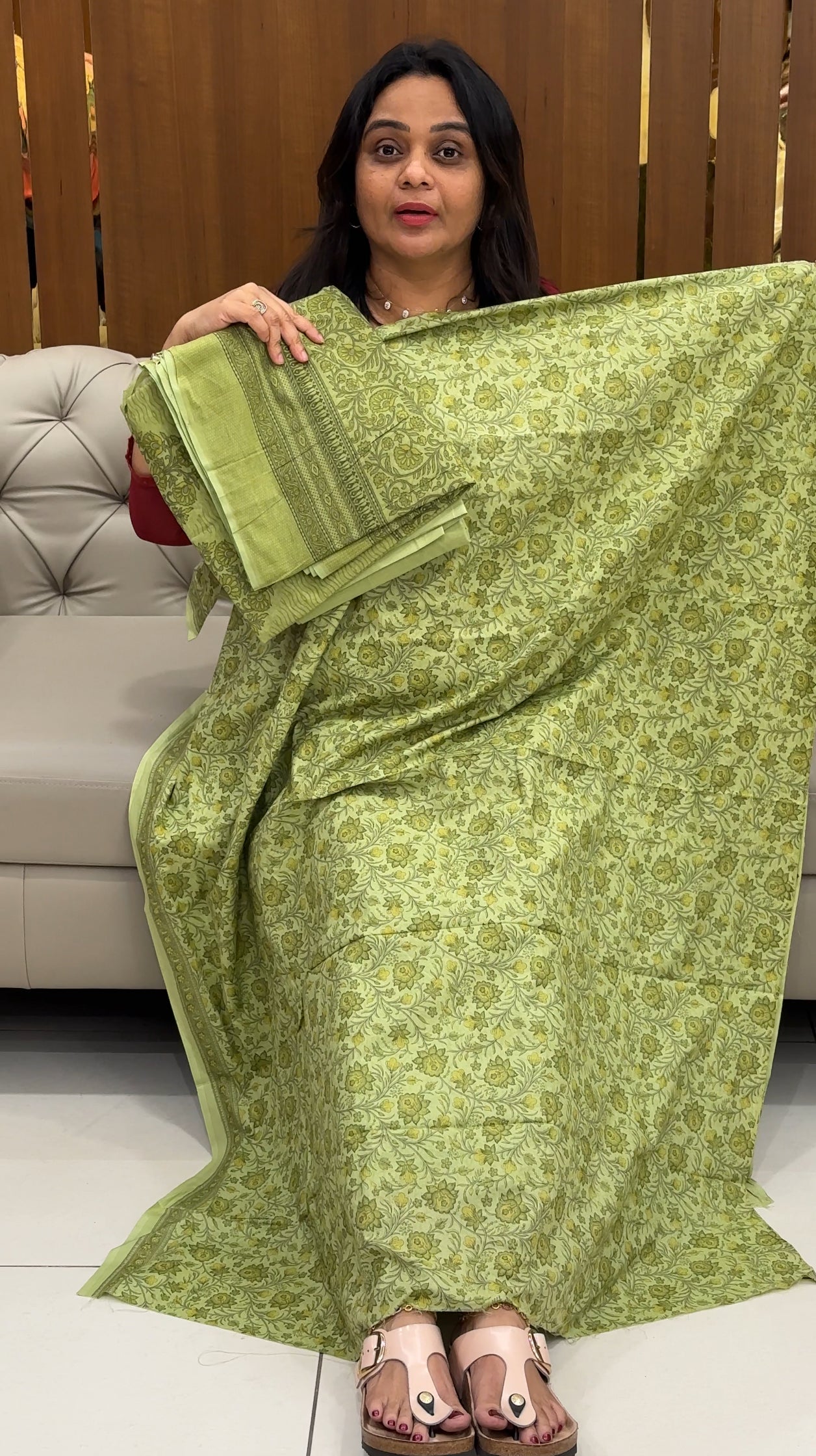 COTTON PRINTED UNSTITCHED SALWAR SUITS - IHA 29174