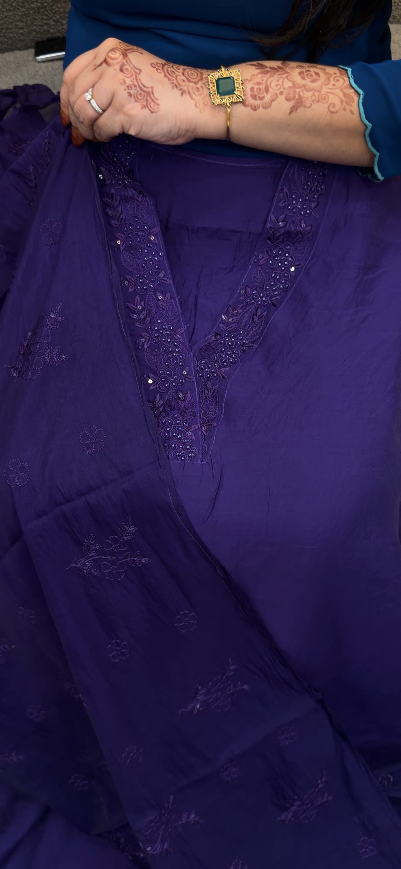 CRUSHED MUL MUL UNSTITCHED SALWAR SUITS - IHA 33087