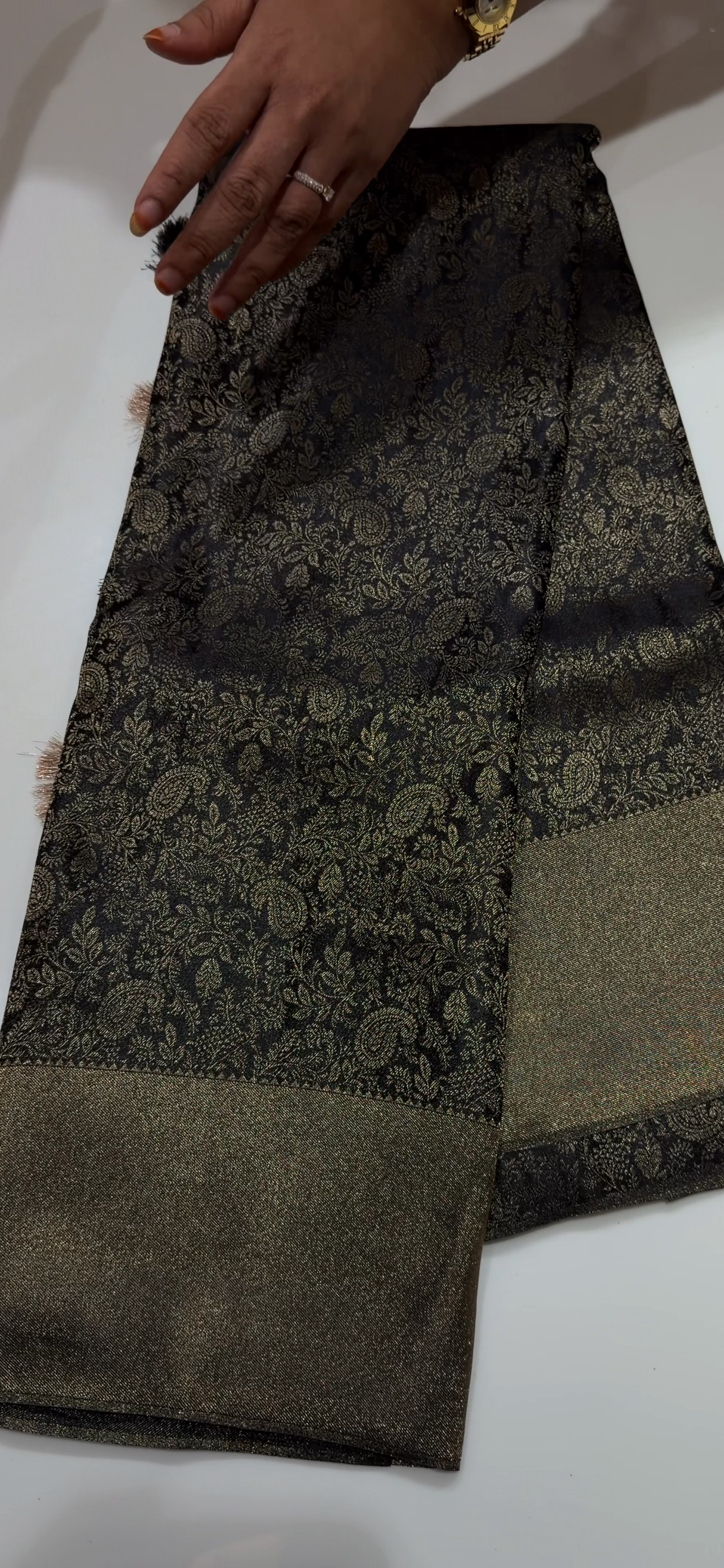 SEMI BROCADE SAREES - IHA 34536