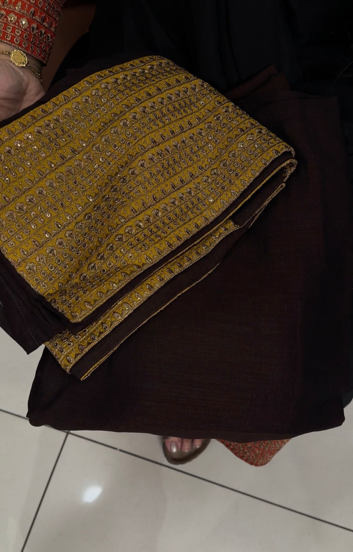 FORWARD HANDWORKED TOP,BOTTOM AND DUPATTA  - IHA 35917