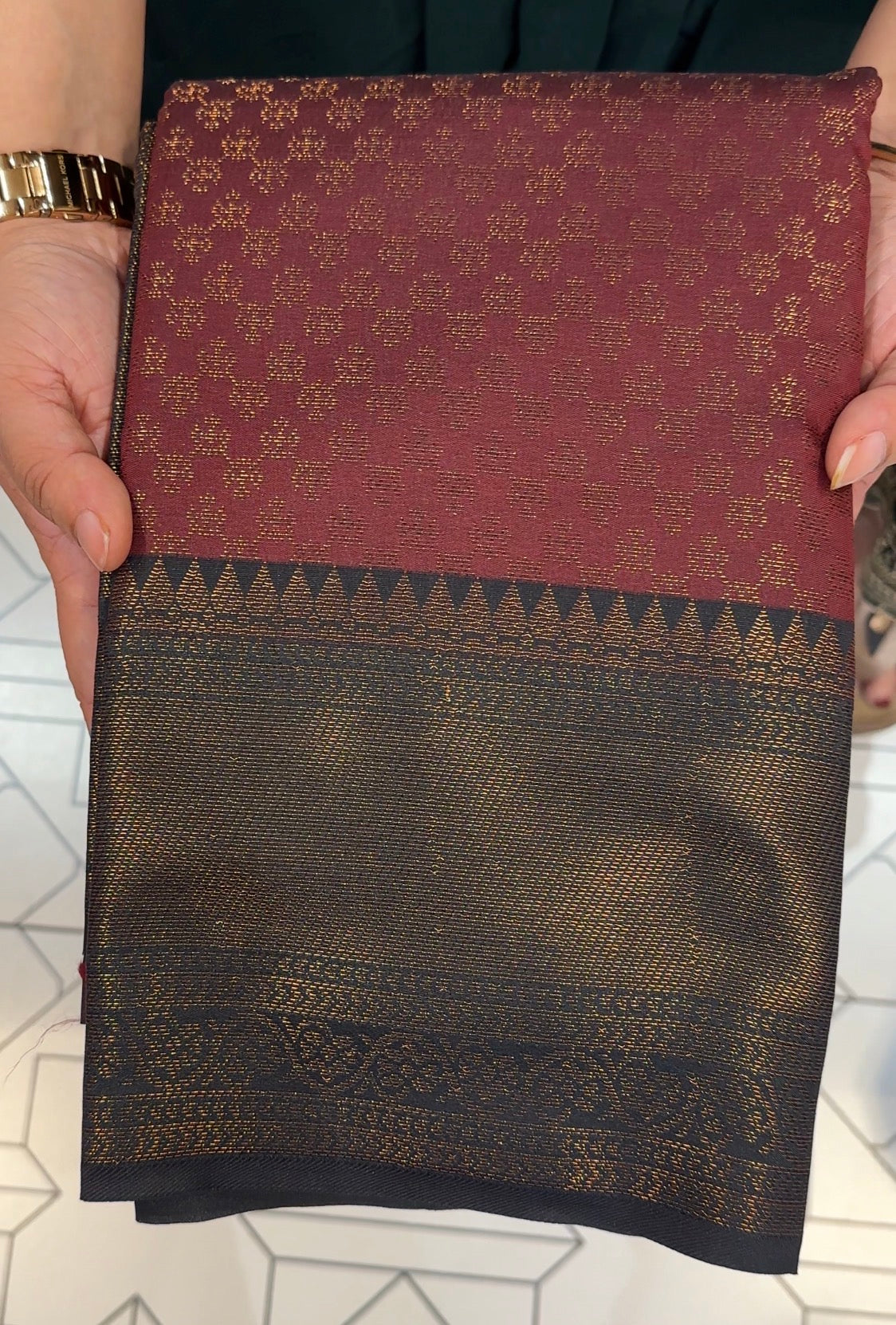 SEMI BROCADE SAREES - IHA 27327