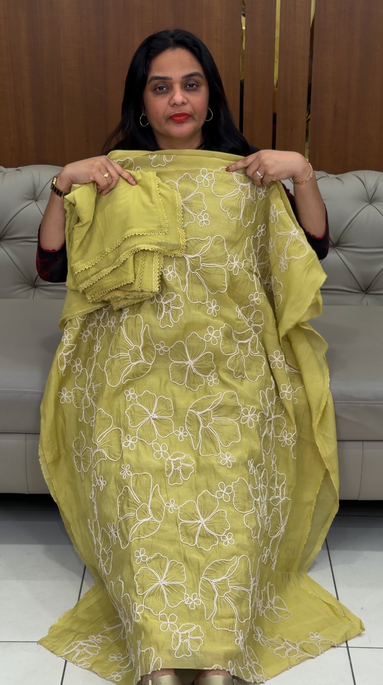 MUL CHANDERI UNSTITCHED SALWAR SUITS - IHA 30932