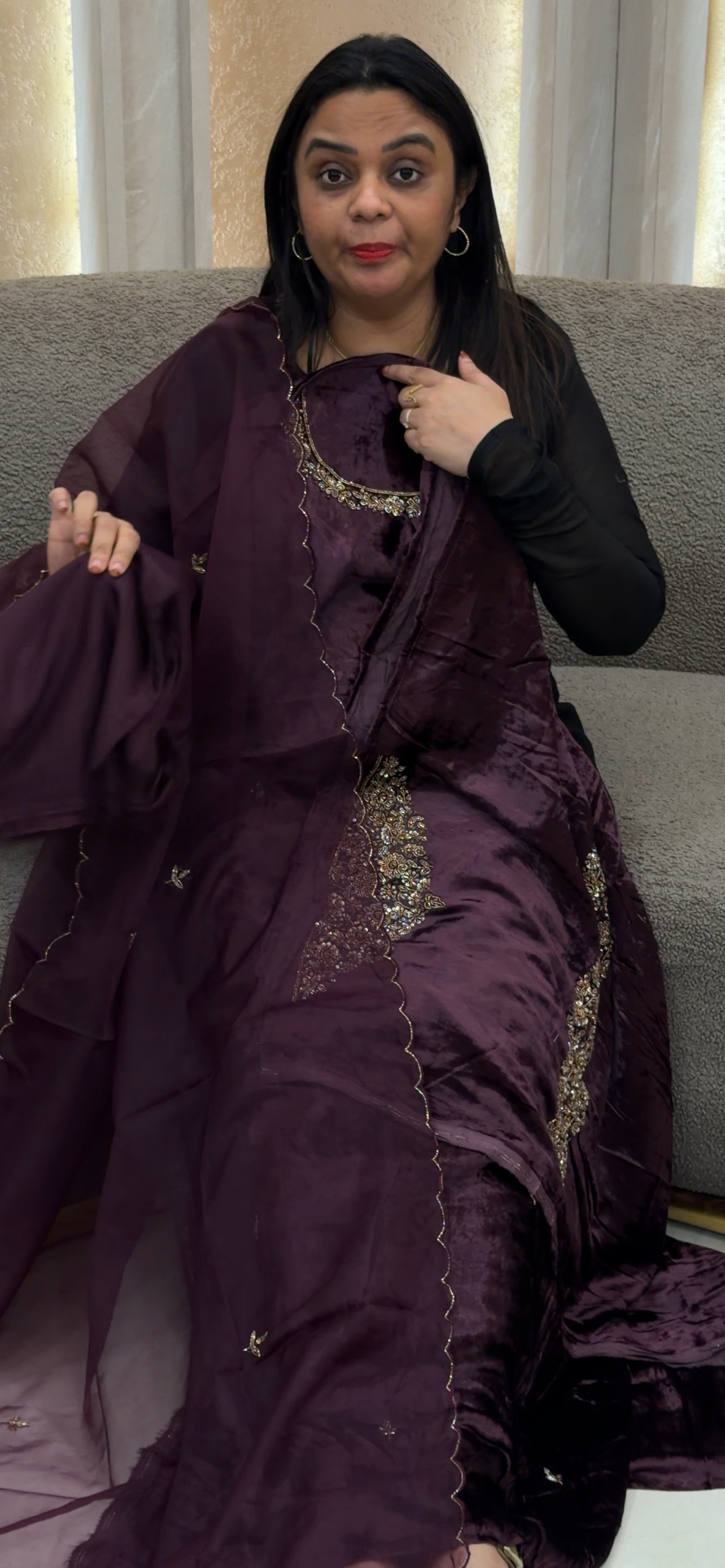 FORWARD VISCOSE VELVET UNSTITCHED SALWAR SUITS - IHA 35019