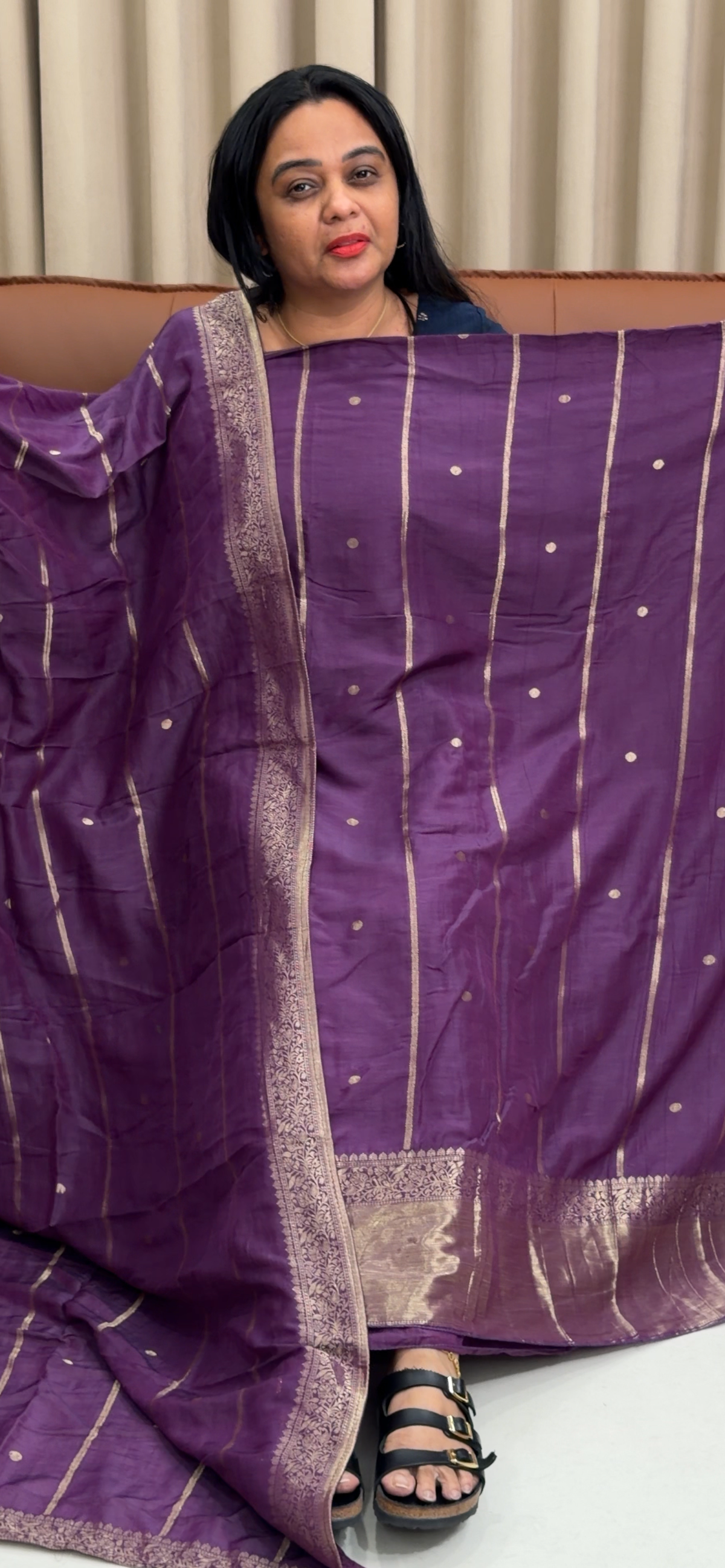 SEMI BANARASI UNSTITCHED SALWAR SUITS - IHA 35256