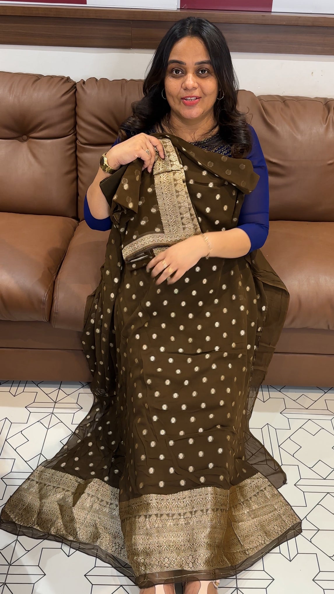 FAUX GEORGETTE UNSTITCHED SALWAR SUITS - IHA 28077