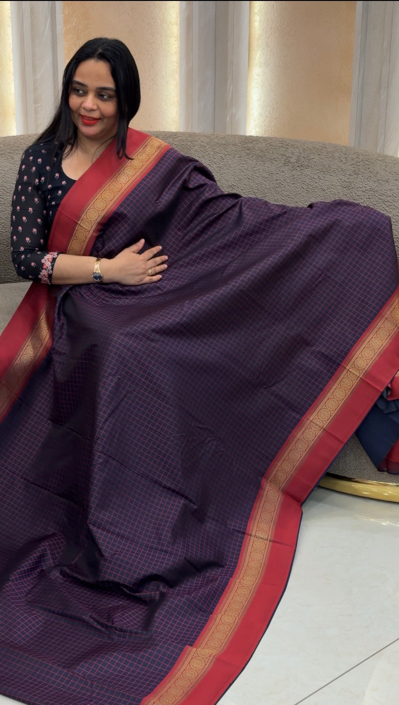 SEMI SILK SAREES  - IHA 34304
