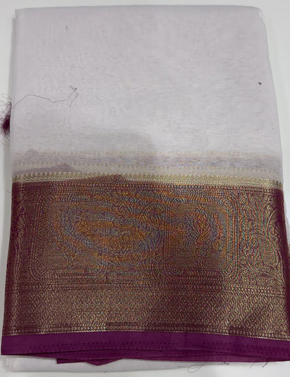 NYLON GEORGETTE SAREES - IHA 33174