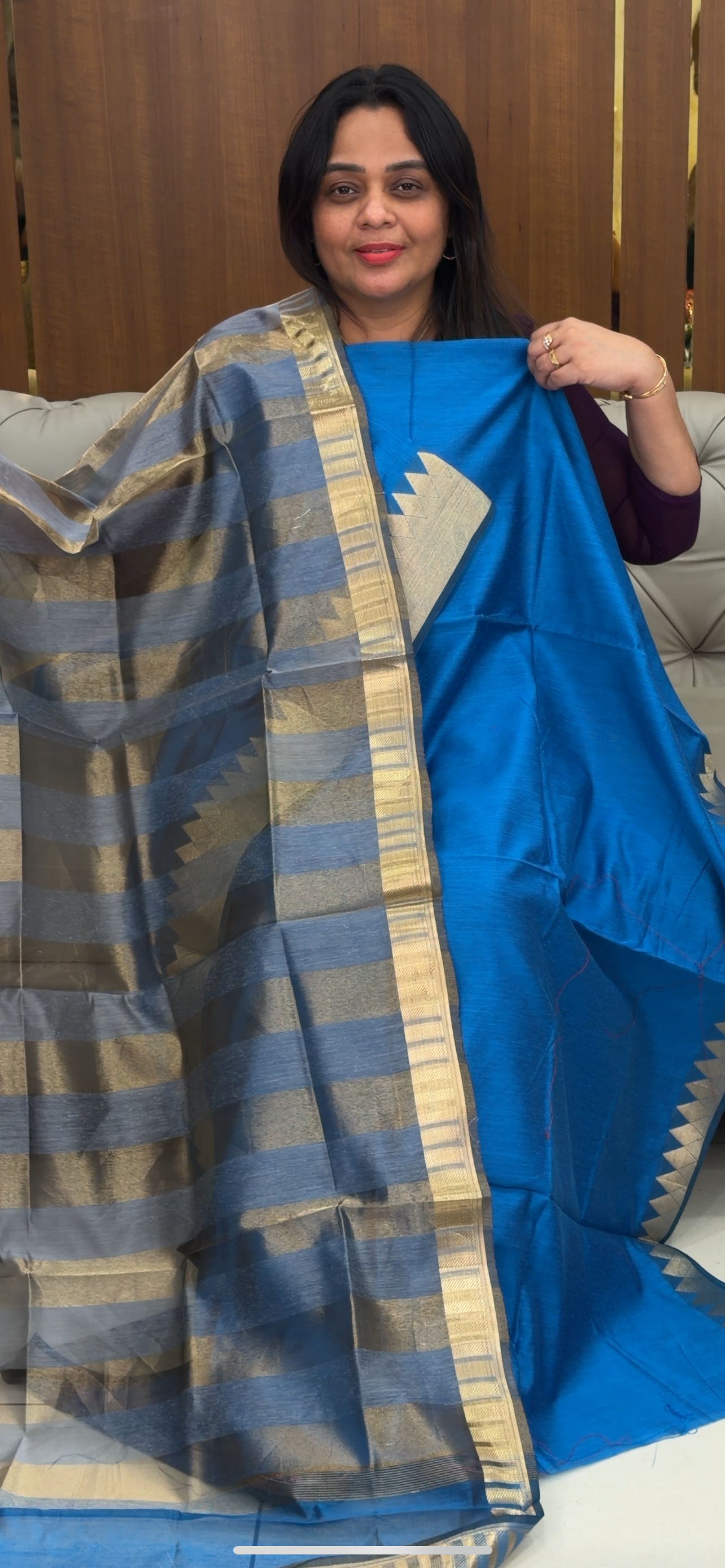 MUL CHANDERI UNSTITCHED SALWAR SUITS - IHA 29192