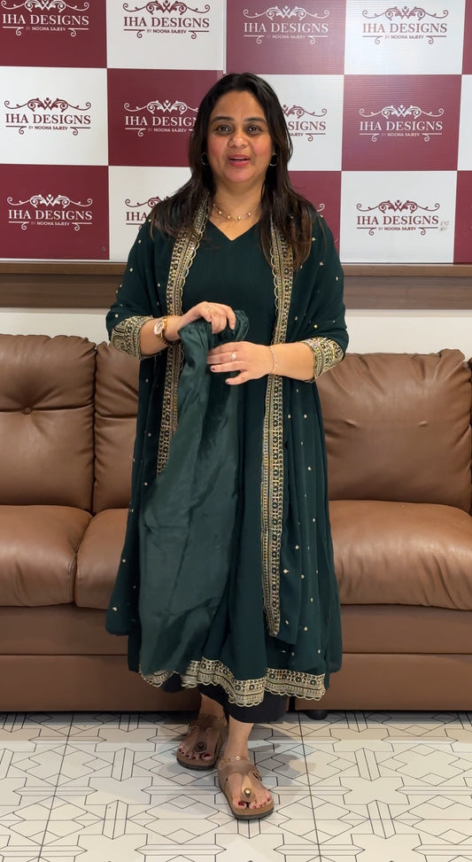 ANARKALI TOP, BOTTOM AND DUPATTA - IHA 27358