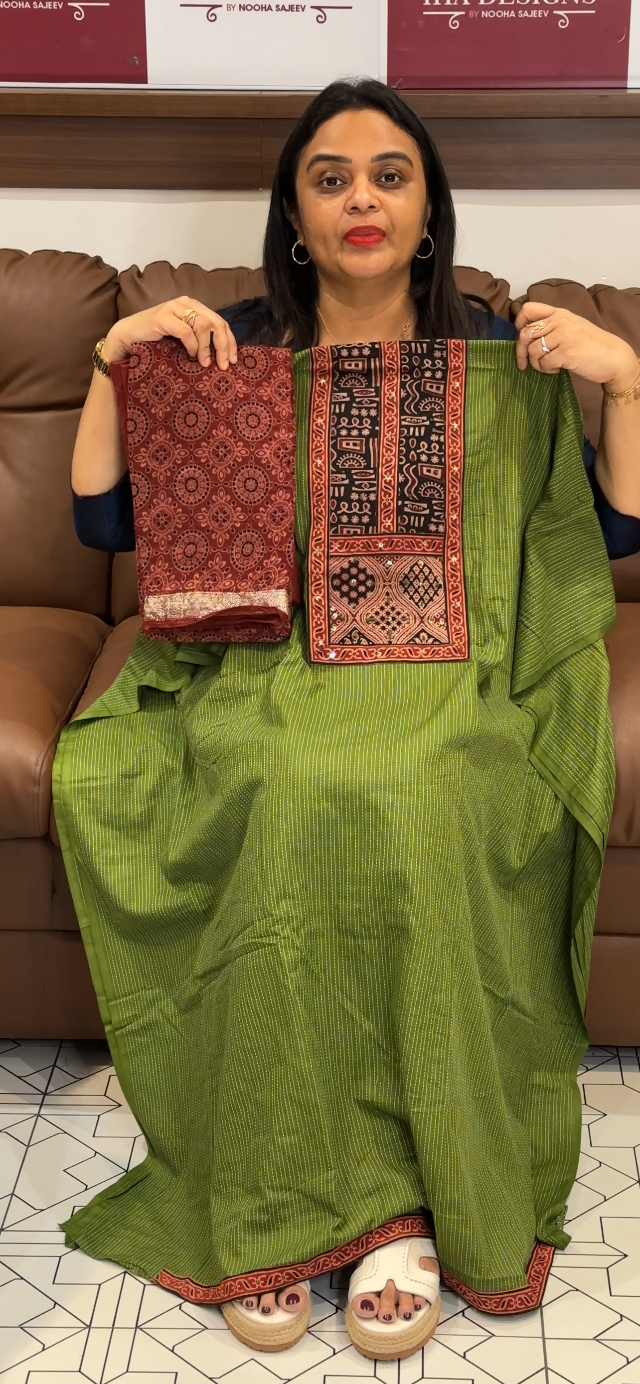 COTTON UNSTITCHED SALWAR SUITS - IHA 32881