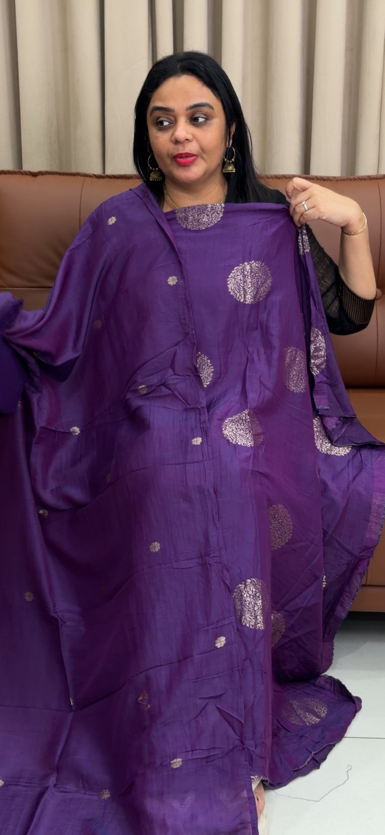 SEMI BANARASI UNSTITCHED SALWAR SUITS - IHA 34012