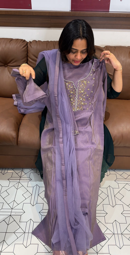 IHA'S IN-HOUSE HAND WORKED TOP,BOTTOM AND DUPATTA - IHA 27655