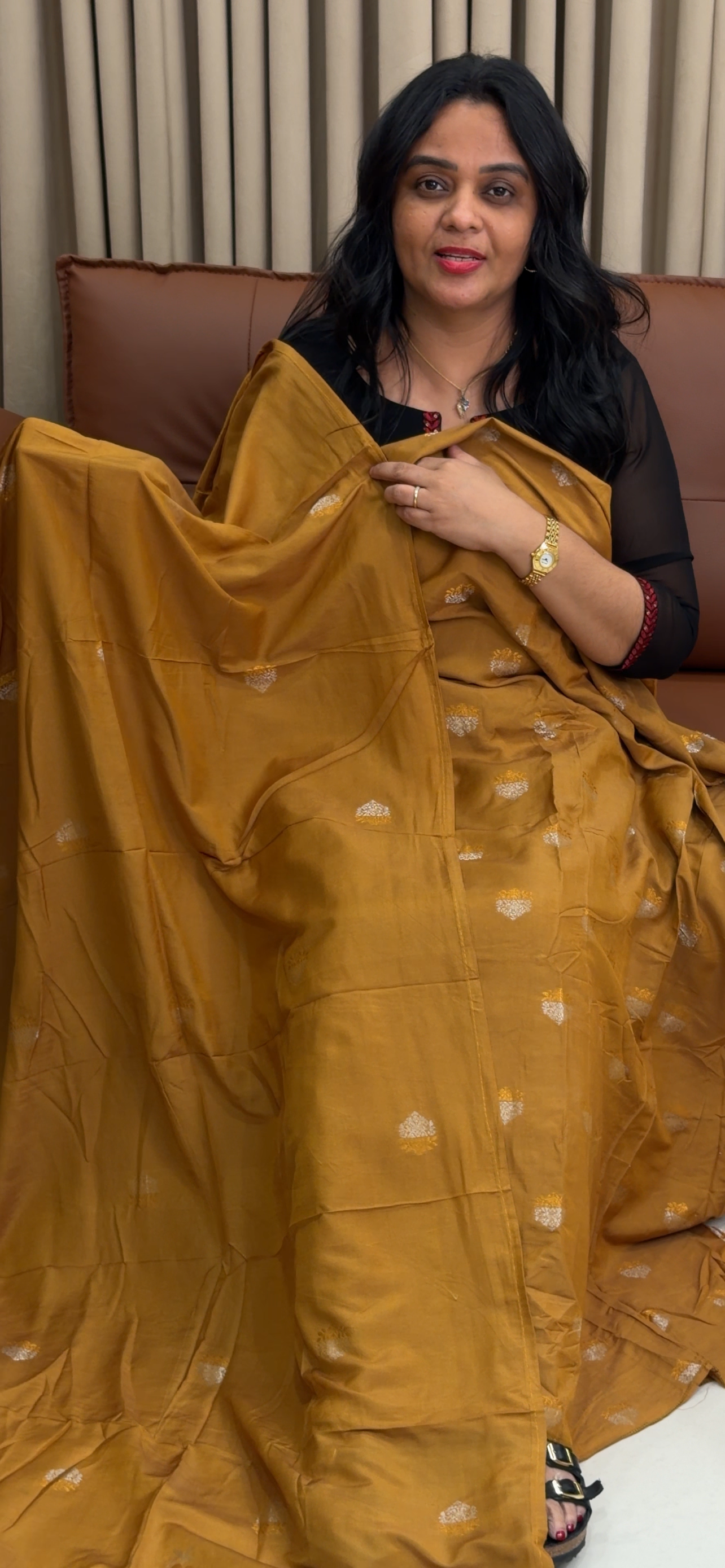 SEMI BANARASI UNSTITCHED SALWAR SUITS - IHA 34440