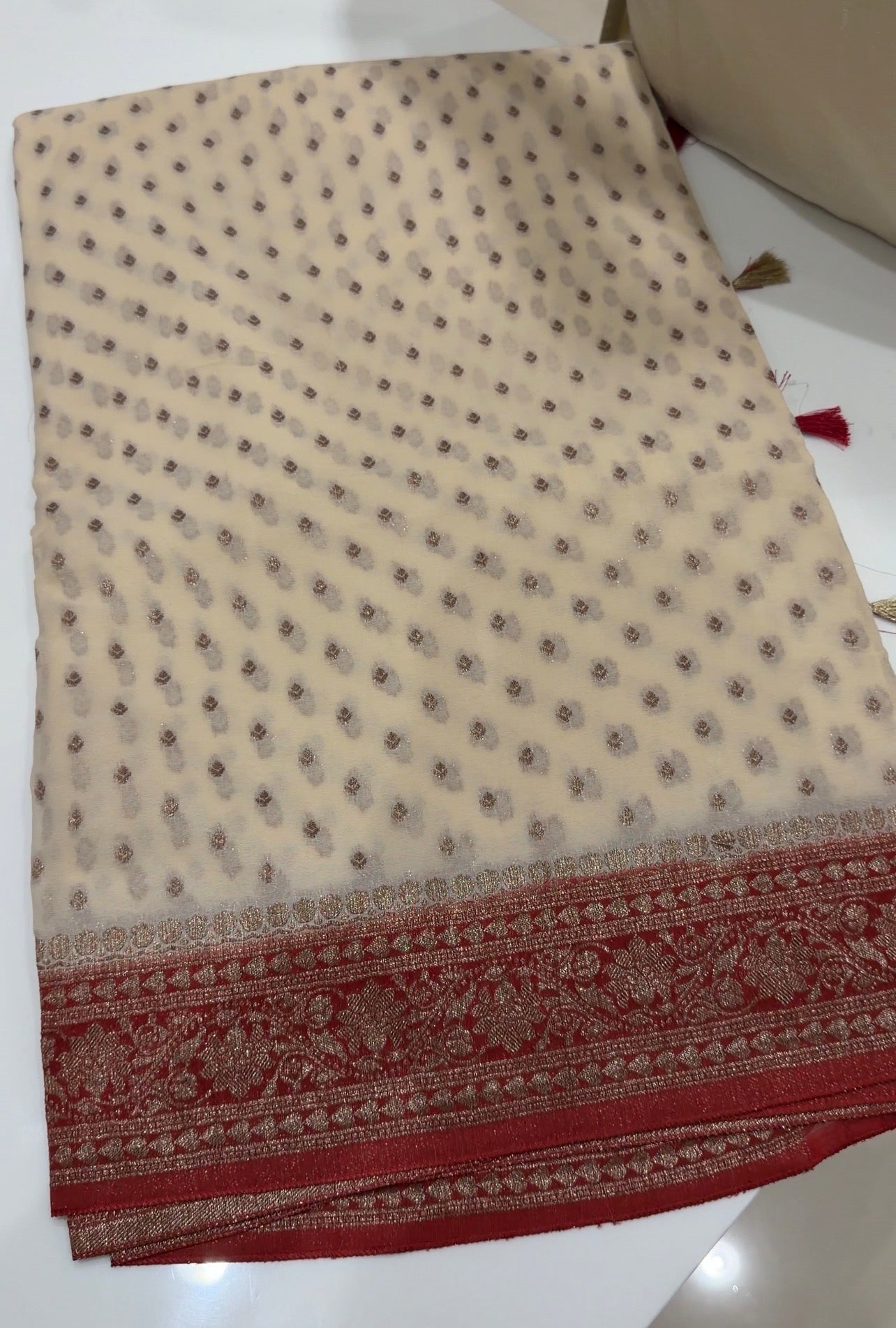 GEORGETTE BANARASI SAREES - IHA 34006