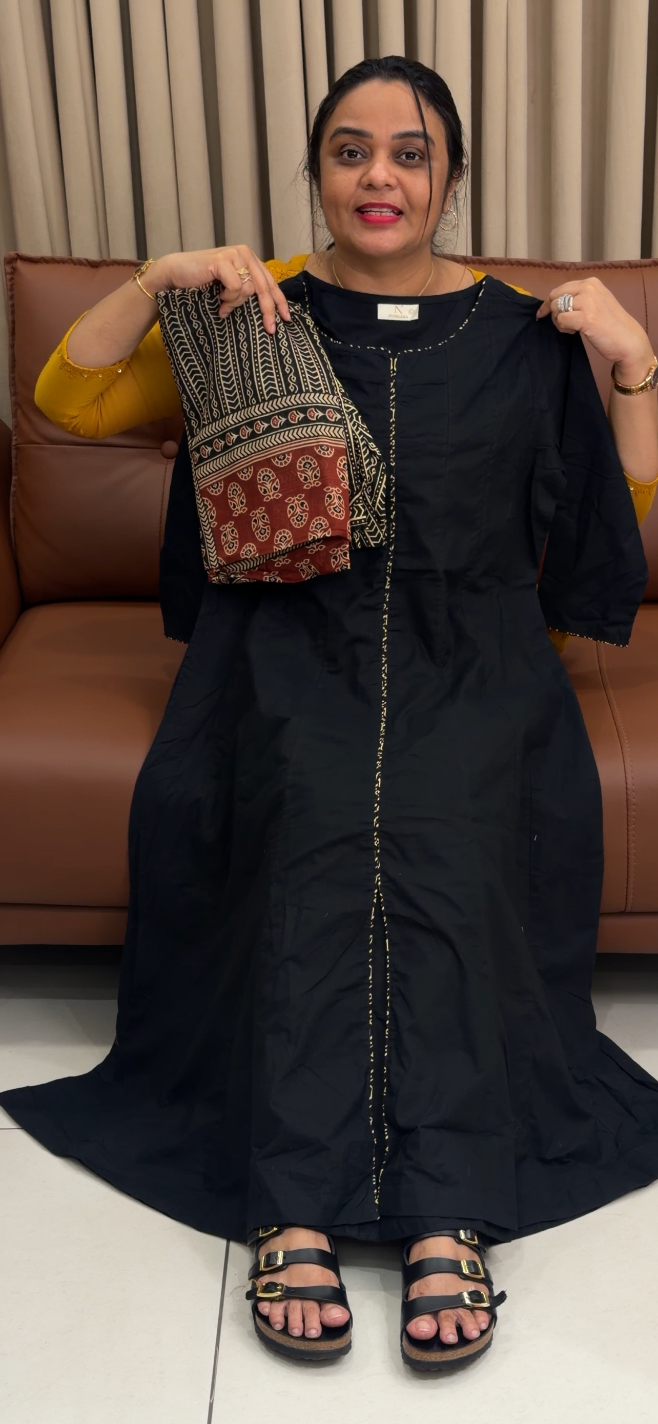 ANARKALI TOP, BOTTOM AND DUPATTA - IHA 34720